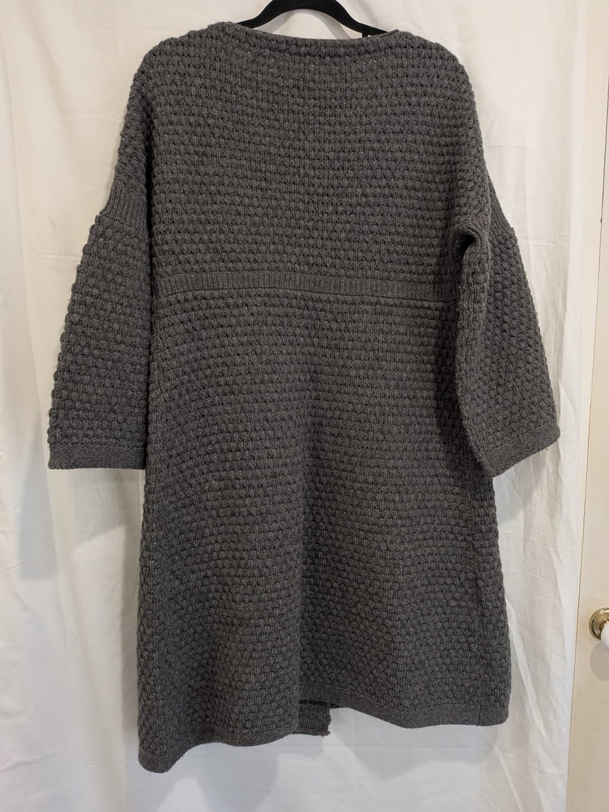Country Road Longline Wool Knit Coatigan Grey Woolmark S AU 10 12 — photo 11 of 11