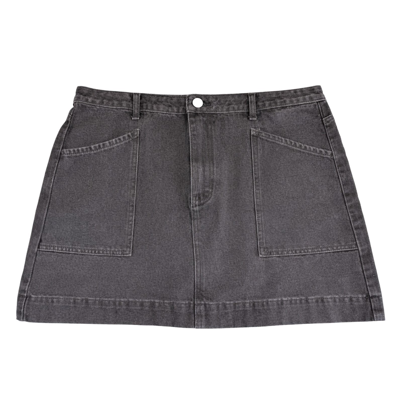 The Self Styler Denim Skirt Size 16 Grey Cotton Mini Utility Pockets NWT — photo 1 of 7