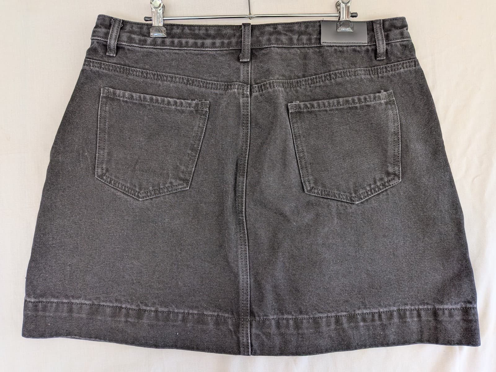The Self Styler Denim Skirt Size 16 Grey Cotton Mini Utility Pockets NWT — photo 5 of 7