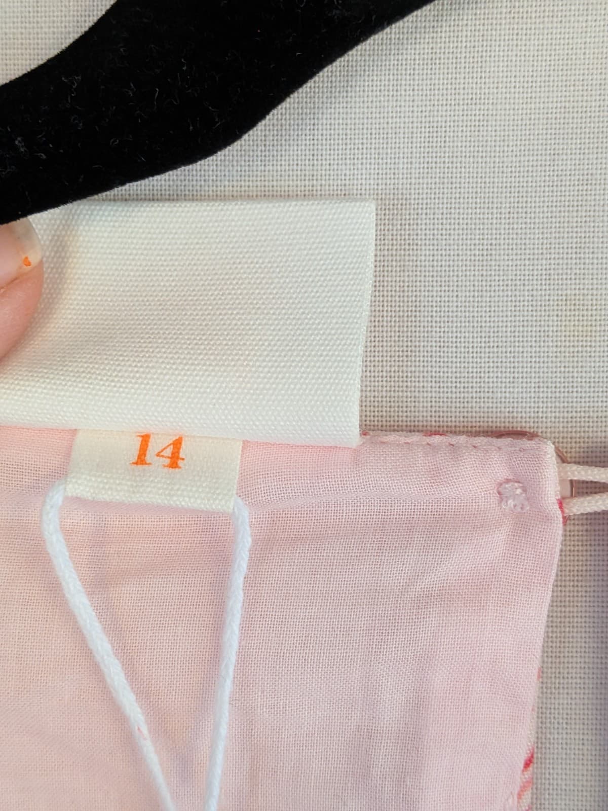 I Feel Pretty Boutique Lana Mini Dress Pink Tile Print Size 14 Tencel Linen NWT — photo 8 of 13