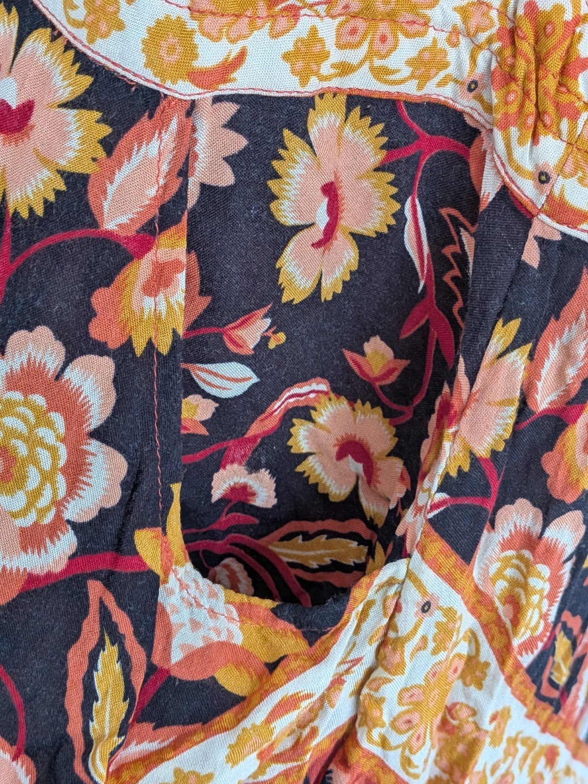Spell Gypsy Collective Floral Border Dress Size L Boho Rayon — photo 7 of 17