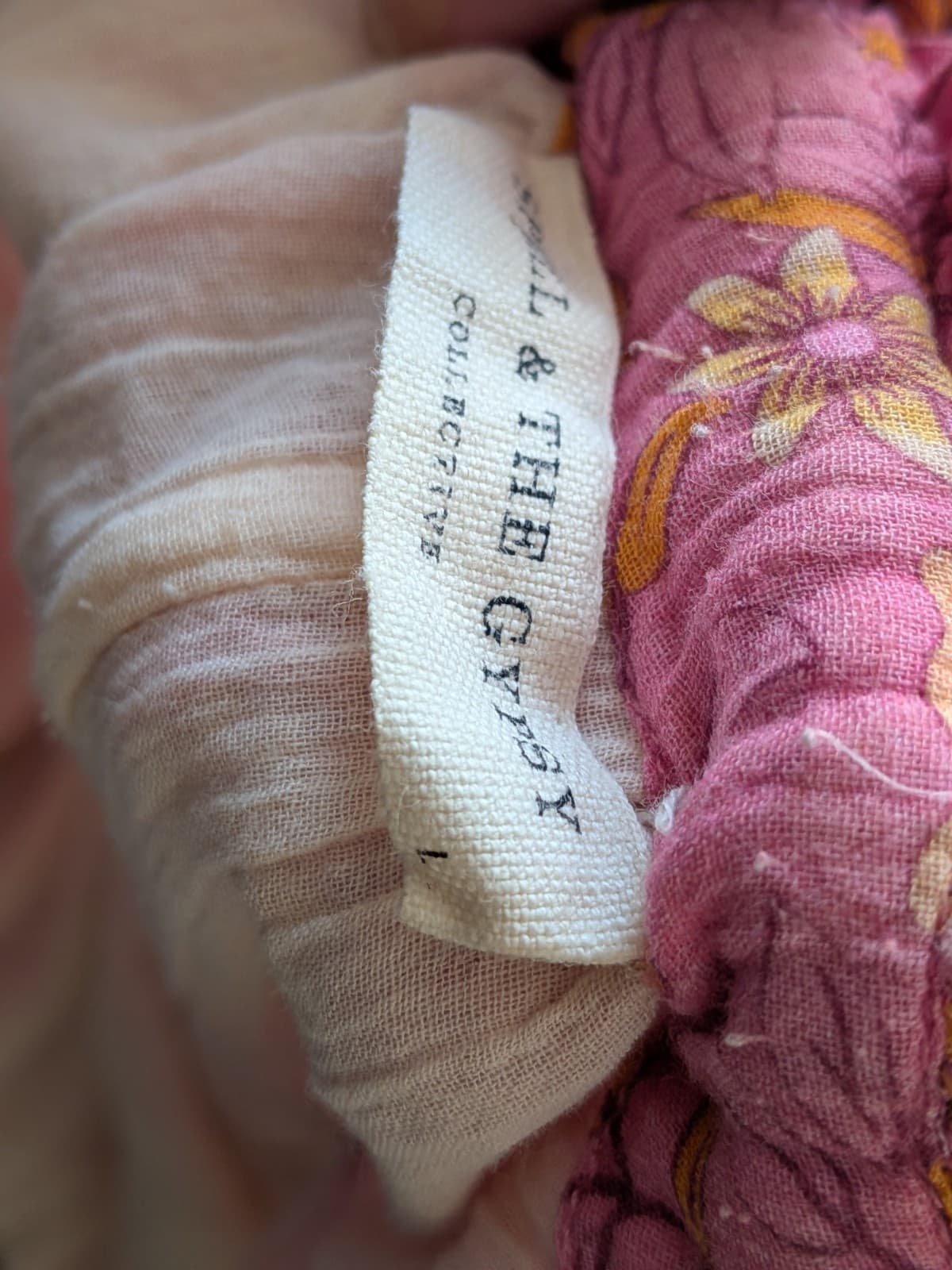 Spell Gypsy Collective Pink Floral Maxi Dress Size L Organic Cotton — photo 12 of 12