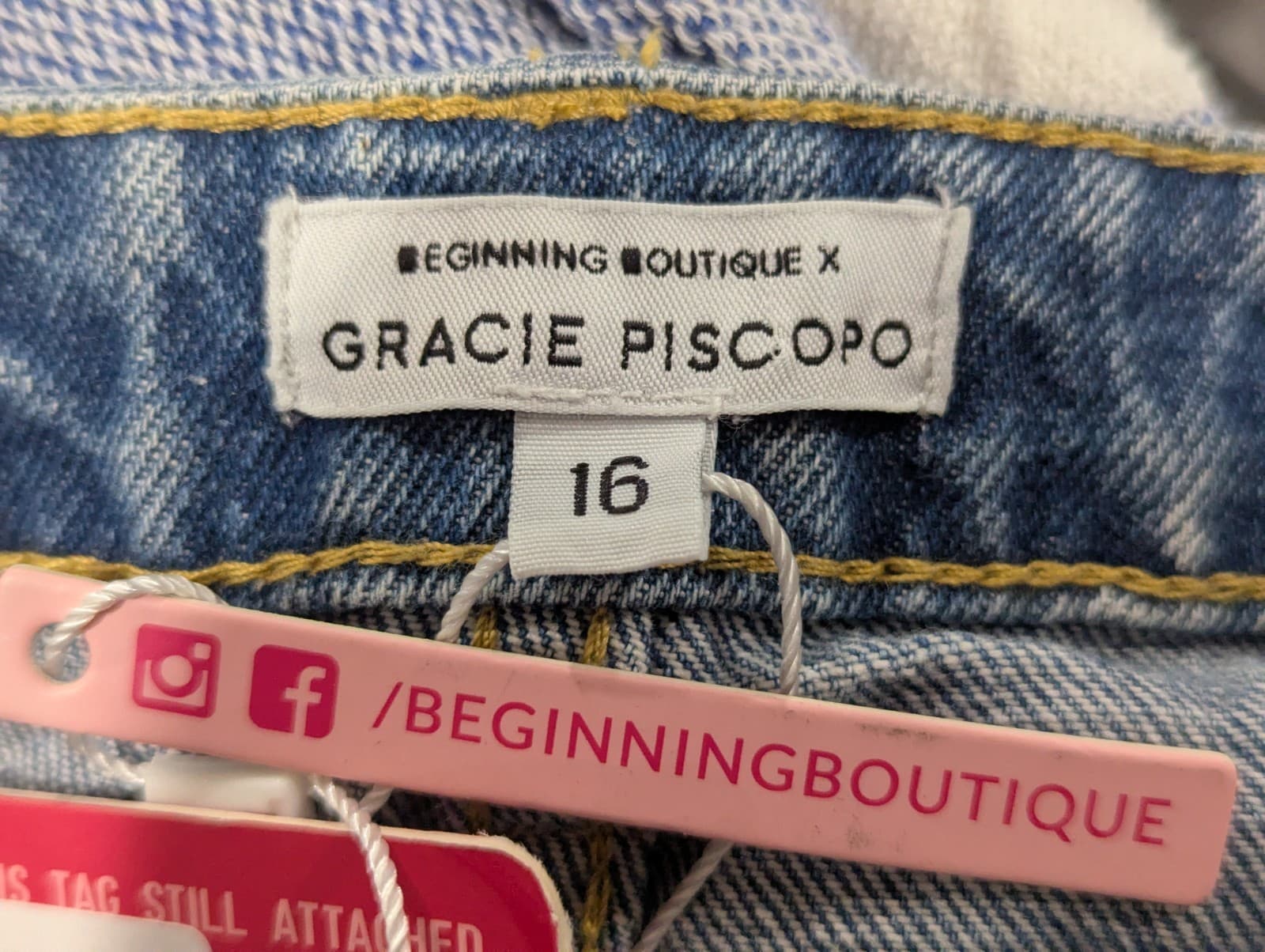 Beginning Boutique x Gracie Piscopo Denim Shorts Plus Size Aus 16 Us 12 — photo 12 of 12