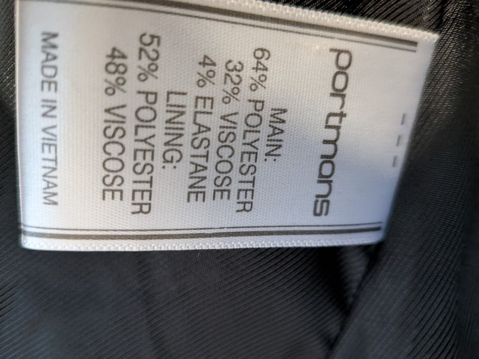 Portmans Black Waterfall Coat Jacket Size 16 Belted Long Sleeve Winter Coat — photo 8 of 9