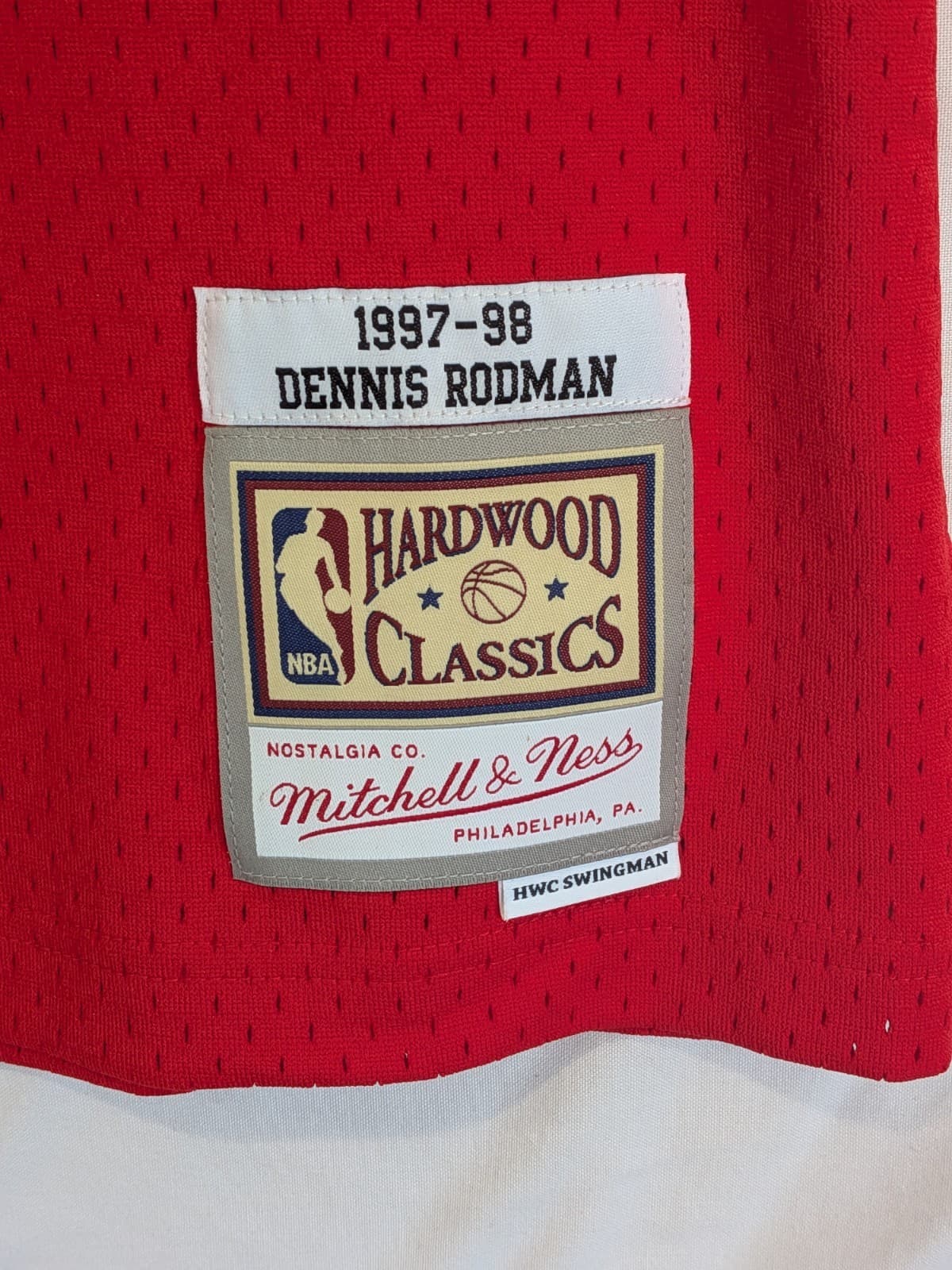 Chicago Bulls Dennis Rodman Mitchell Ness NBA Jersey Basket Singlet Size Aus L — photo 4 of 14