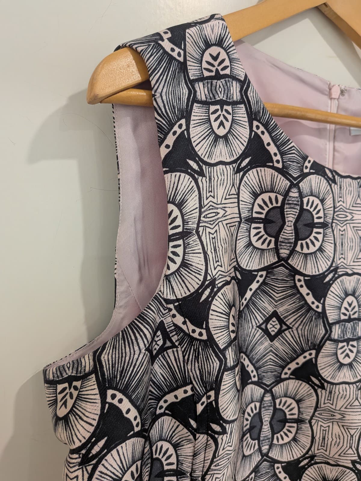 Perri Cutten 2 Piece Mother of the Bride Jacket Dress Set Size 18 Pink Black — photo 12 of 19