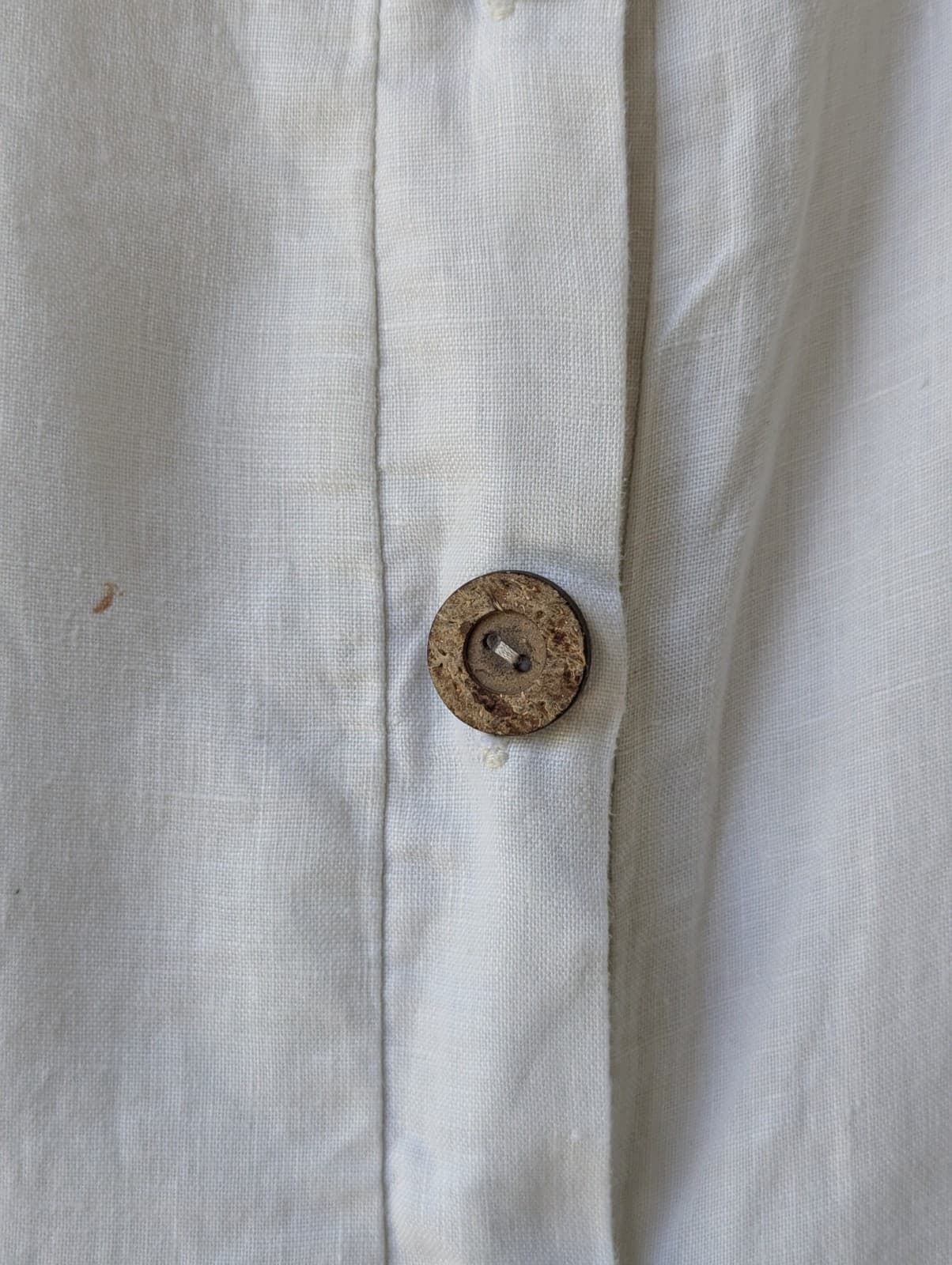 Little Lies Jumpsuit Size 10 AU 6 US Linen White Button Front Casual — photo 7 of 12