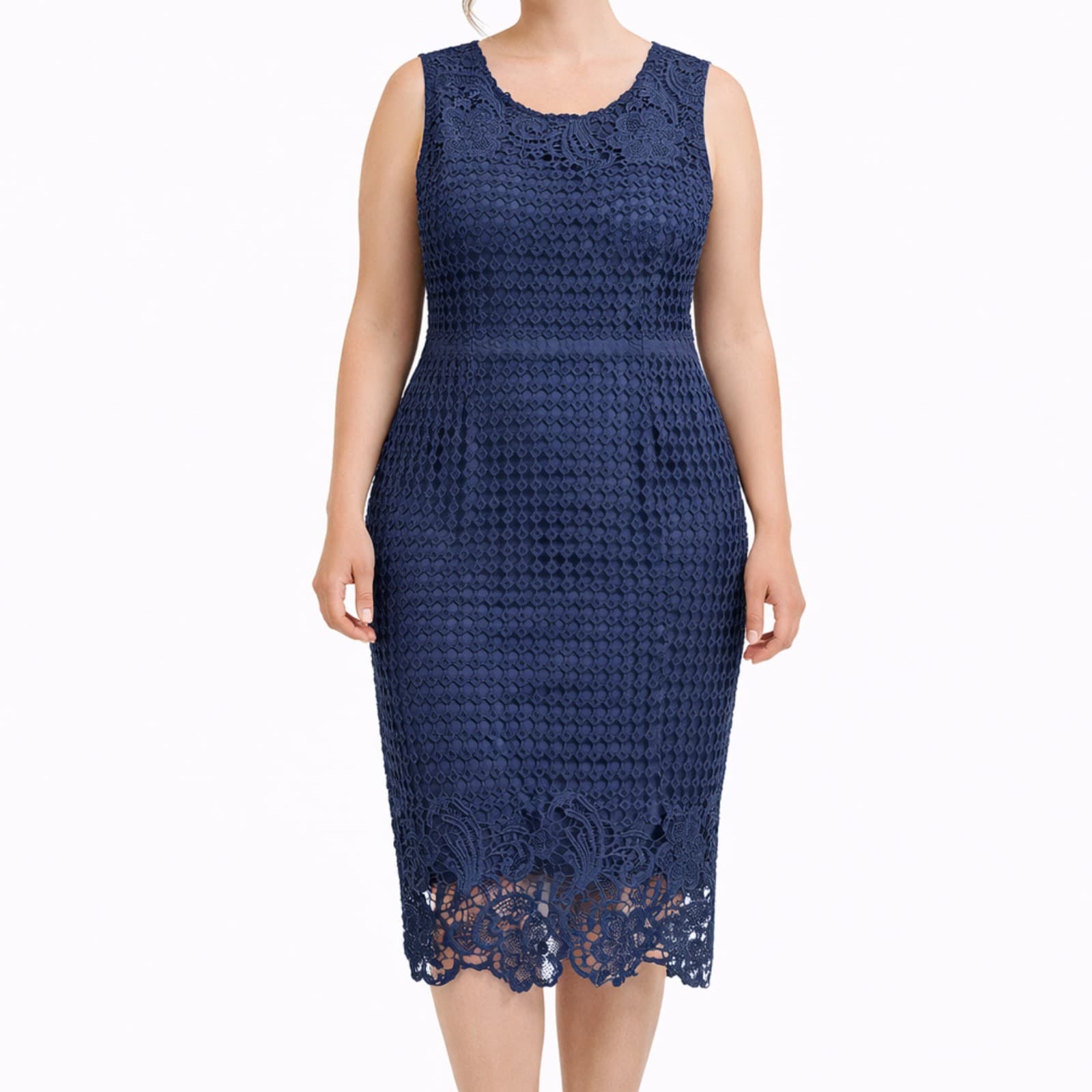 Caroline Morgan Dress Blue Cocktail Wedding Formal Party Plus Size Aus 16 US 12 — photo 1 of 6