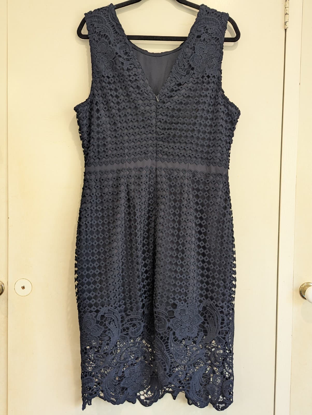 Caroline Morgan Dress Blue Cocktail Wedding Formal Party Plus Size Aus 16 US 12 — photo 5 of 6
