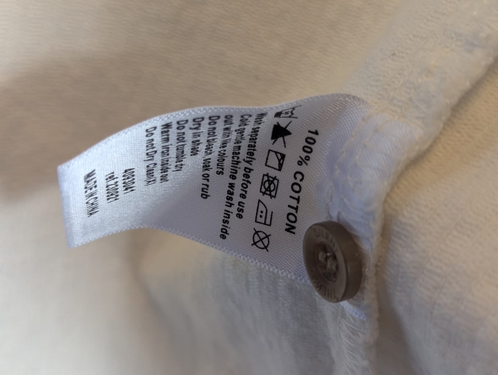 Silent Theory Mens XL Corduroy Shirt Beige Long Sleeve Button Front Pockets — photo 8 of 12