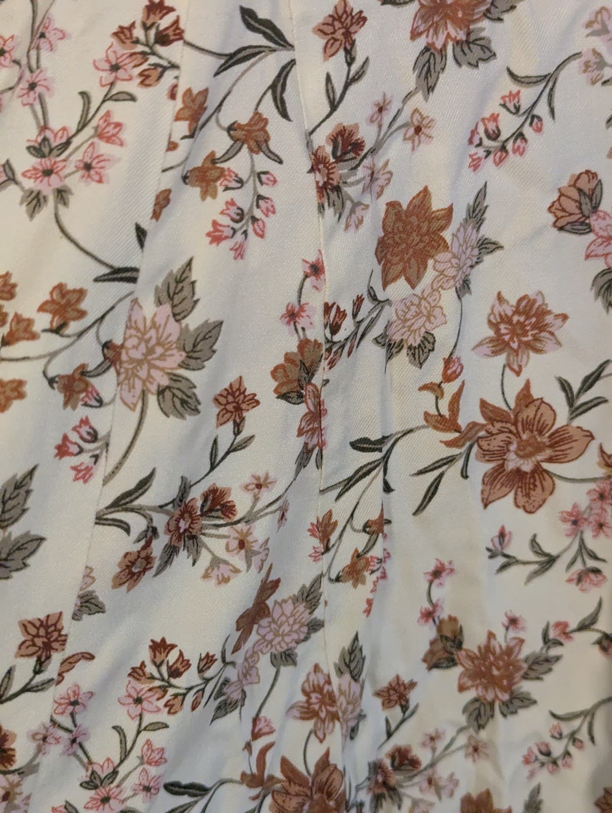 Tree of Life Dress XL AUS 16 US 12 White Floral Rayon Boho Festival Resort — photo 4 of 8
