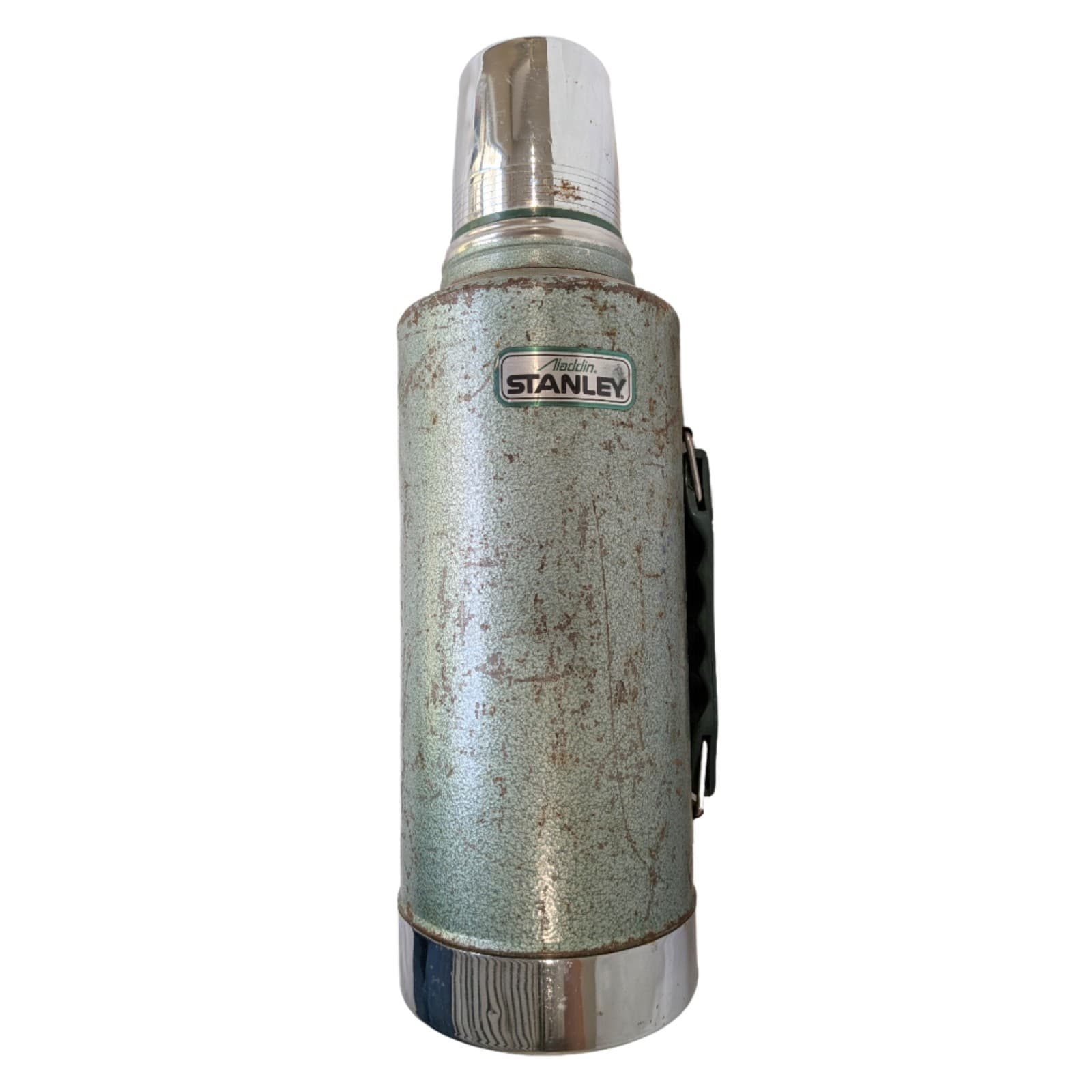 Vintage Aladdin Stanley Thermos A945DH Half Gallon Green Vacuum Bottle USA — photo 1 of 14