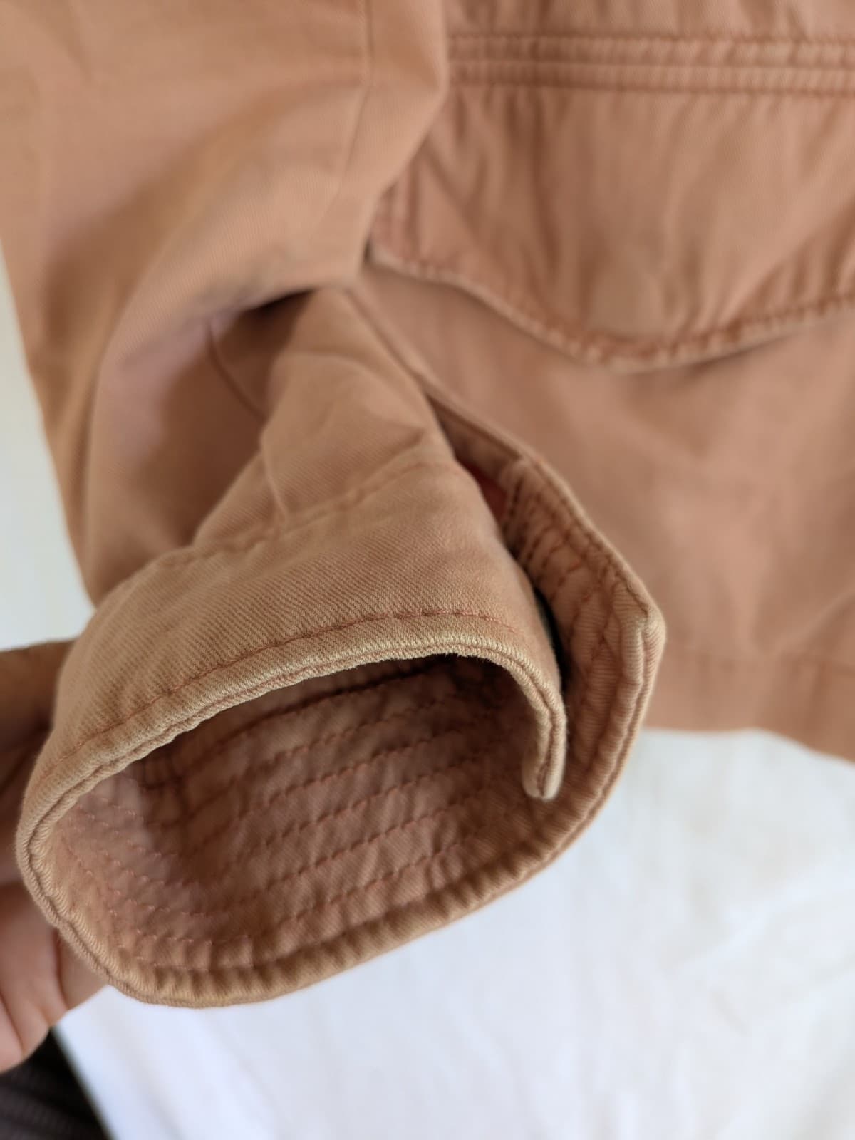 Abercrombie Fitch Womens Utility Jacket Blush Pink Button Front Casual Size S — photo 4 of 9