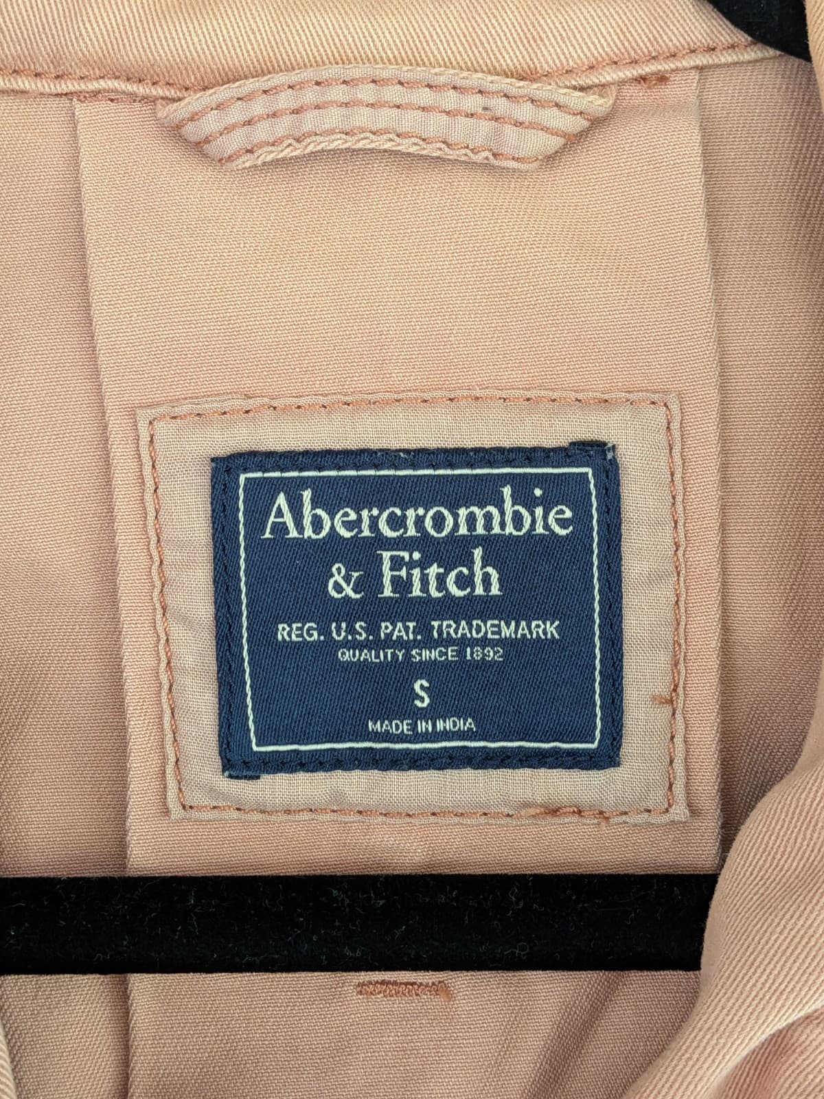 Abercrombie Fitch Womens Utility Jacket Blush Pink Button Front Casual Size S — photo 5 of 9