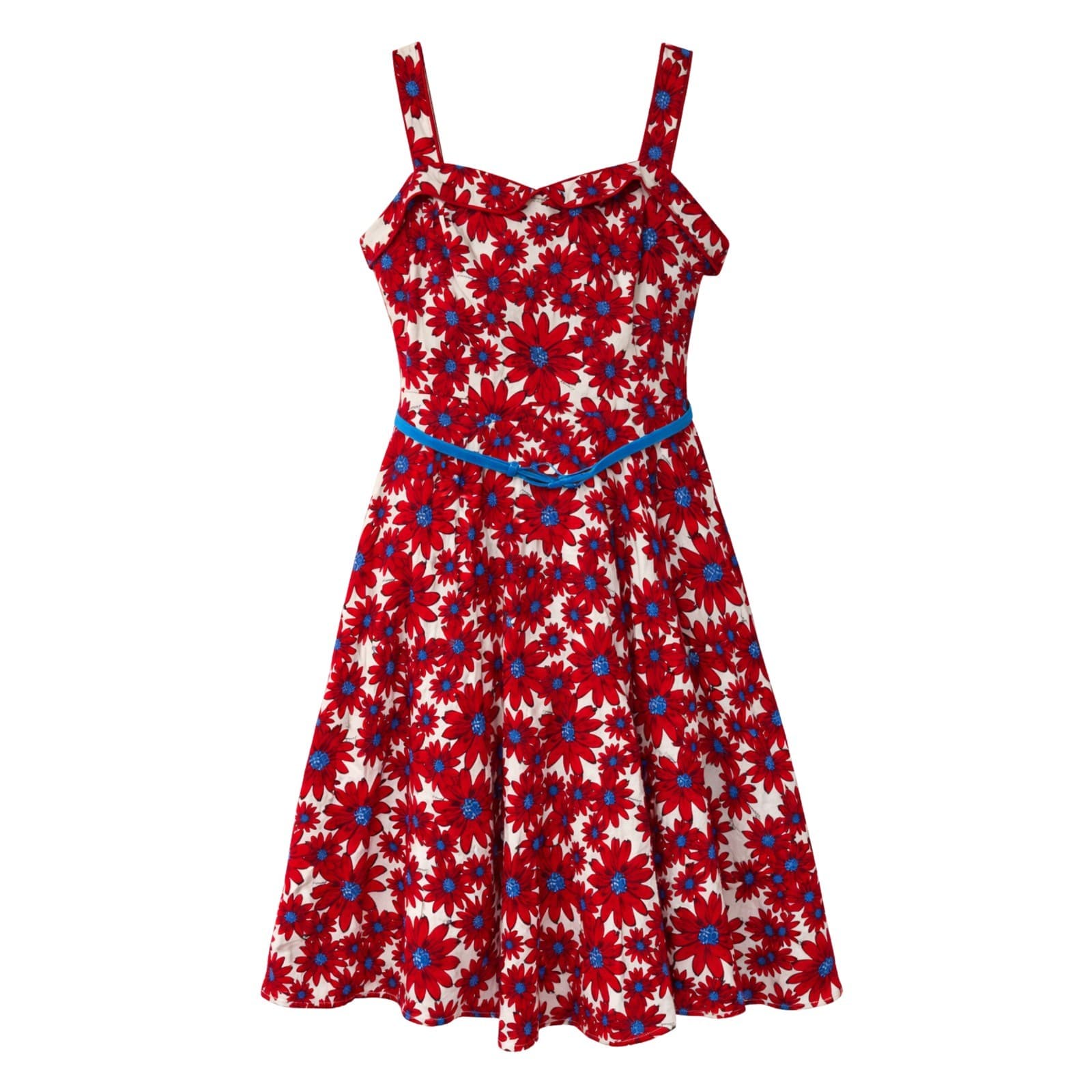 Review x Bromley Dress Red Floral Fit Flare Retro Pinup Wedding Plus Size 16 — photo 1 of 16