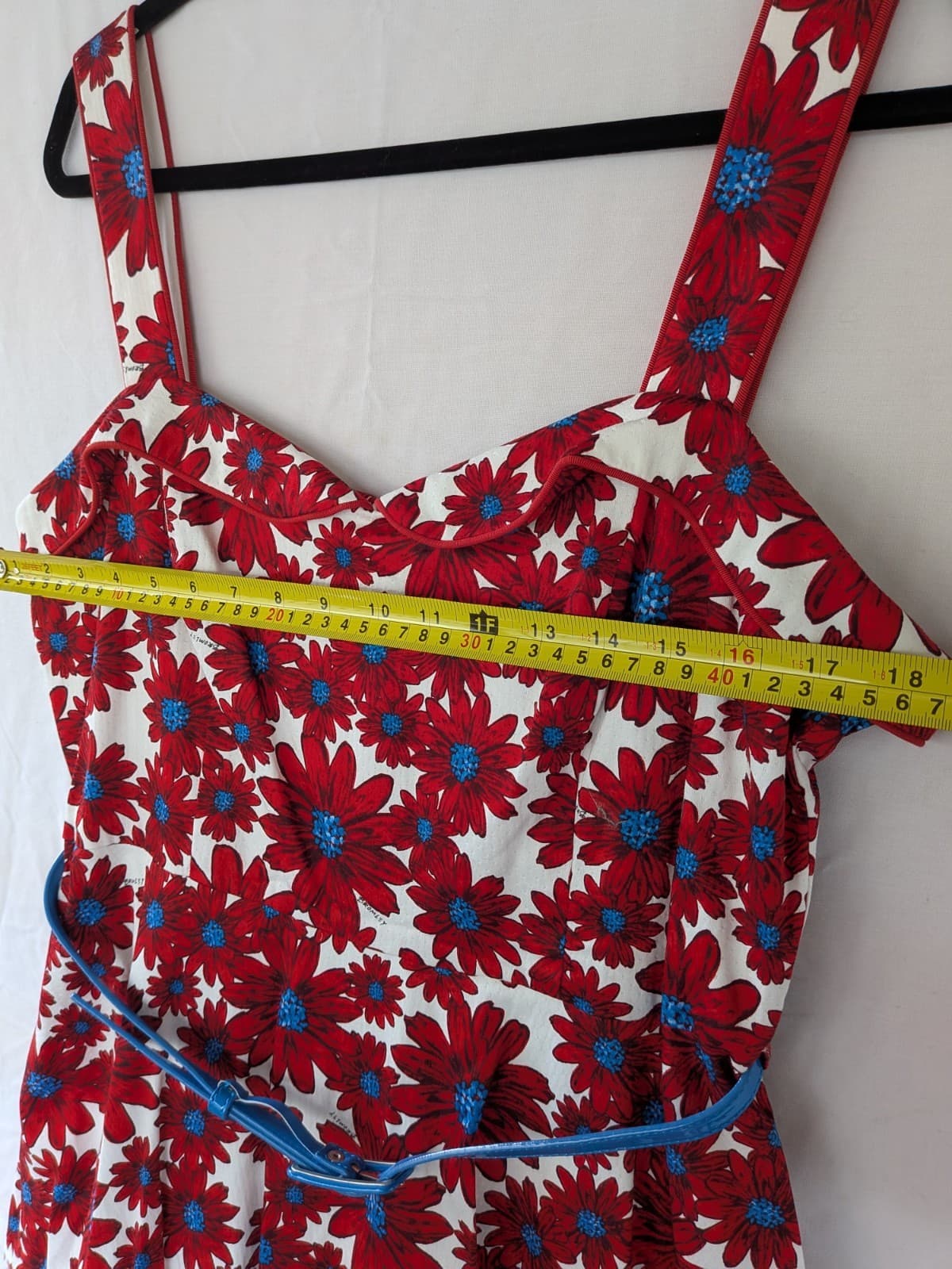 Review x Bromley Dress Red Floral Fit Flare Retro Pinup Wedding Plus Size 16 — photo 11 of 16