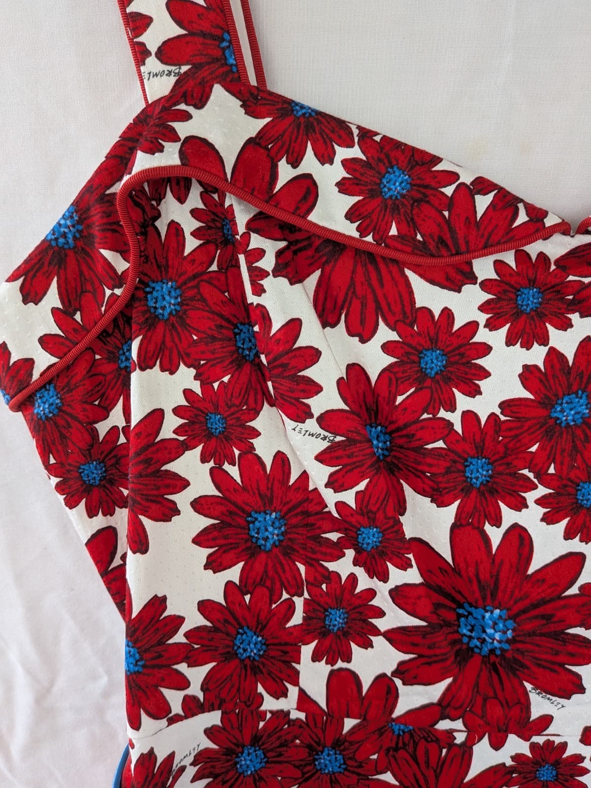 Review x Bromley Dress Red Floral Fit Flare Retro Pinup Wedding Plus Size 16 — photo 5 of 16