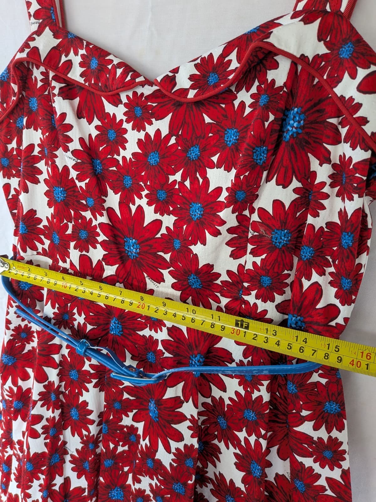 Review x Bromley Dress Red Floral Fit Flare Retro Pinup Wedding Plus Size 16 — photo 10 of 16