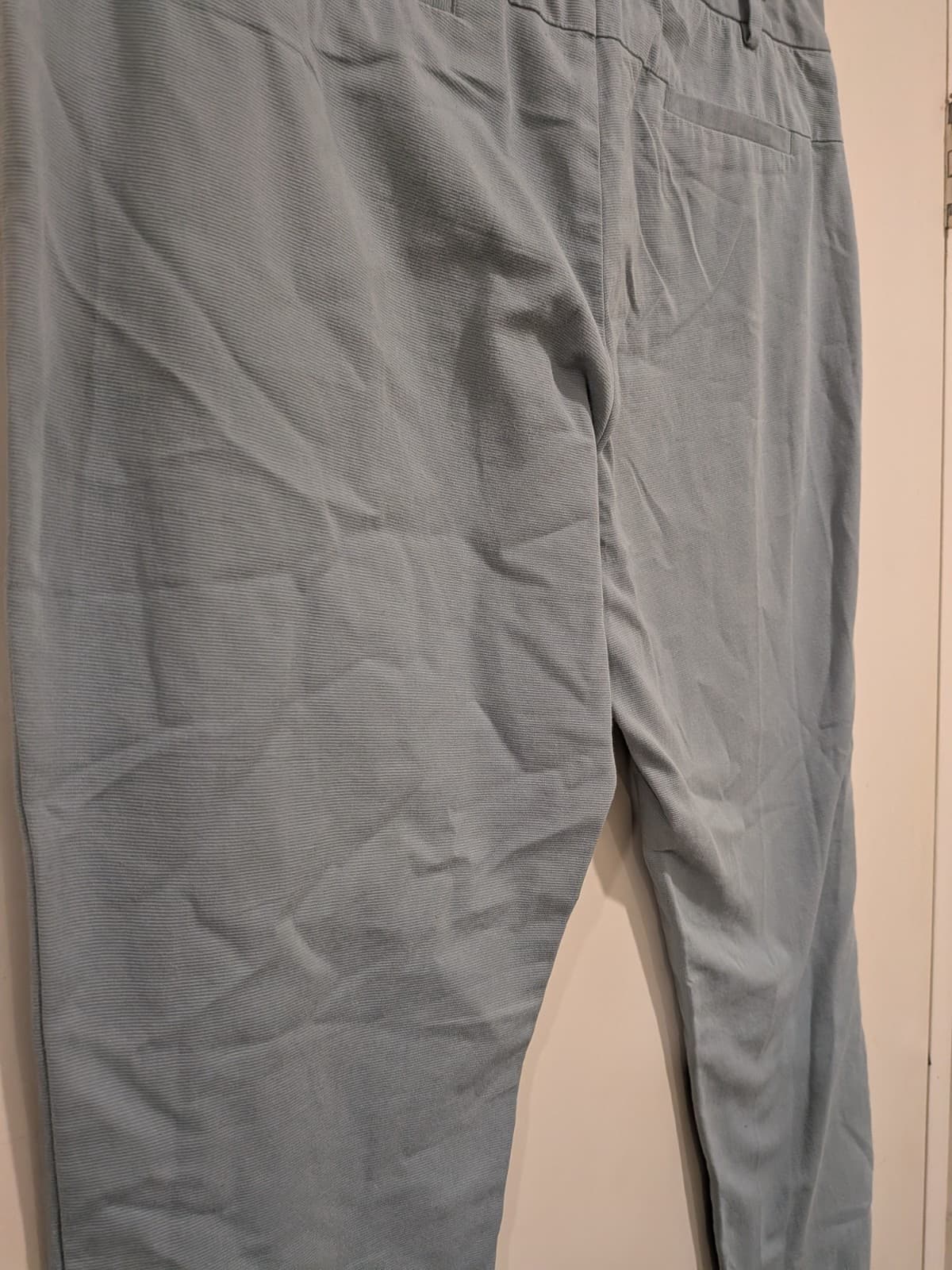 Cue Pants Size 12 Blue Slim Leg Ankle Cropped Stretch Work Office Australia — photo 10 of 12