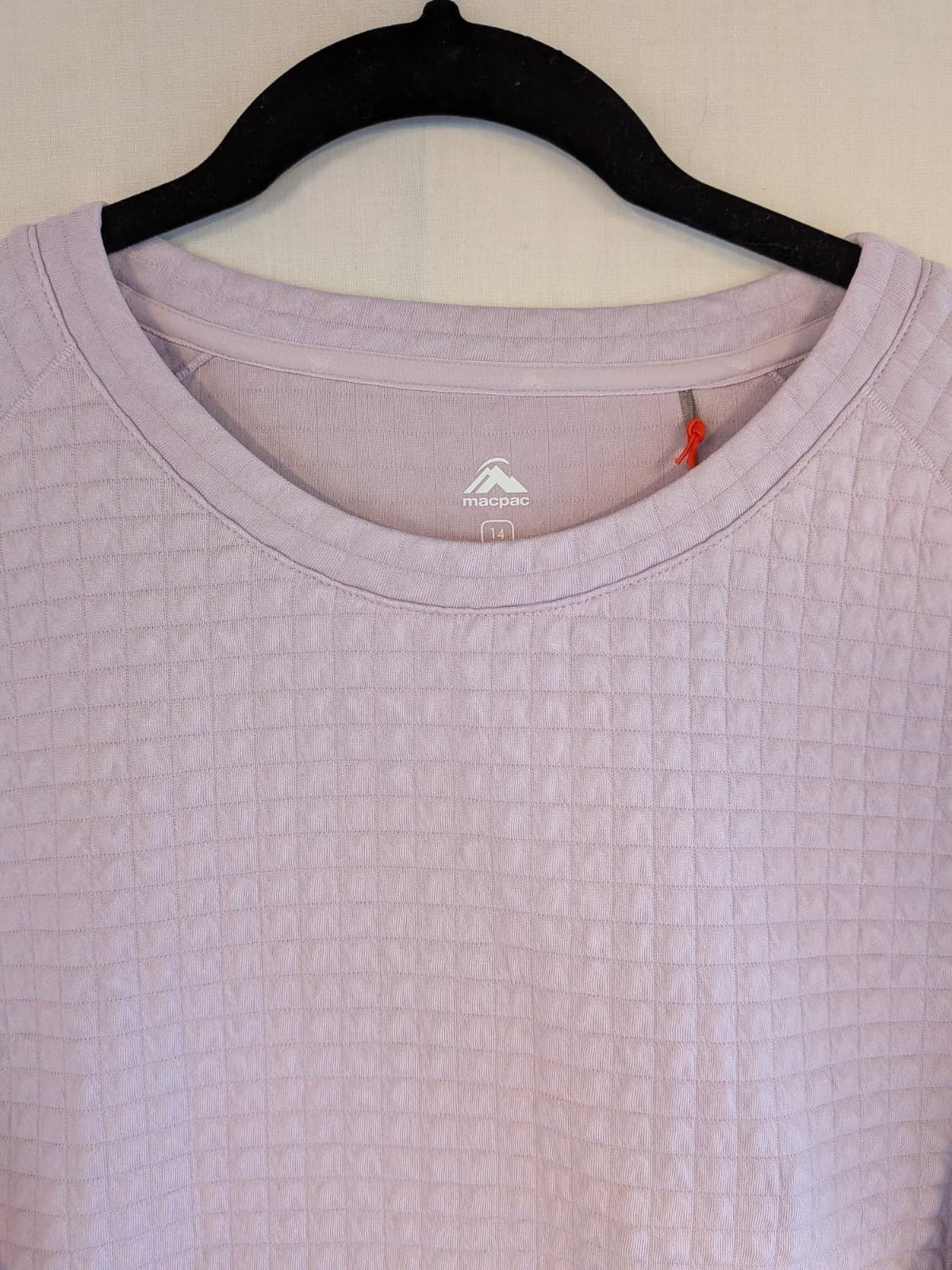 Macpac Polartec Power Air Pullover AU 14 Womens Lilac Fleece Thermal Activewear — photo 7 of 9