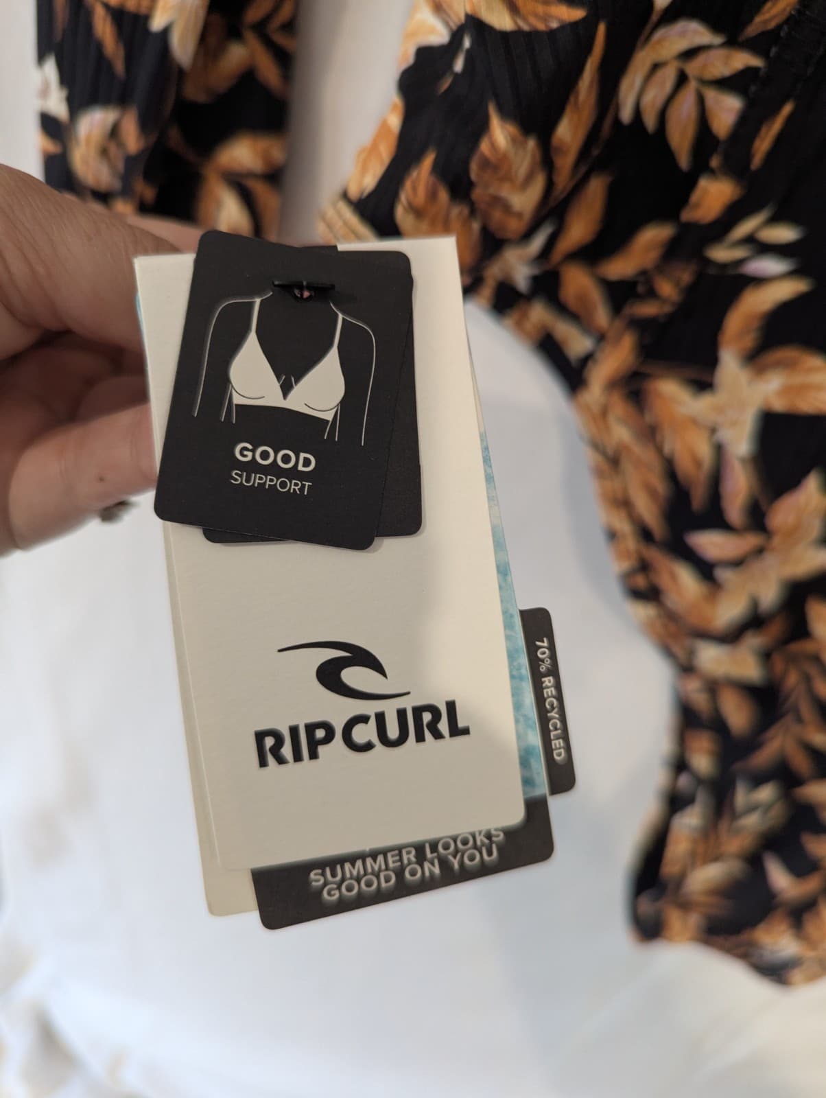 Rip Curl Surf Suit Plus Size XL US L Long Sleeve Black Floral One Piece Swim — photo 11 of 13