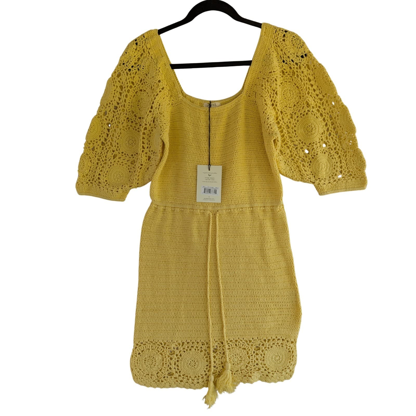 Spell & The Gypsy Dress Let The Sunshine In Puff Sleeve Boho Summer Size S 10 — photo 4 of 15