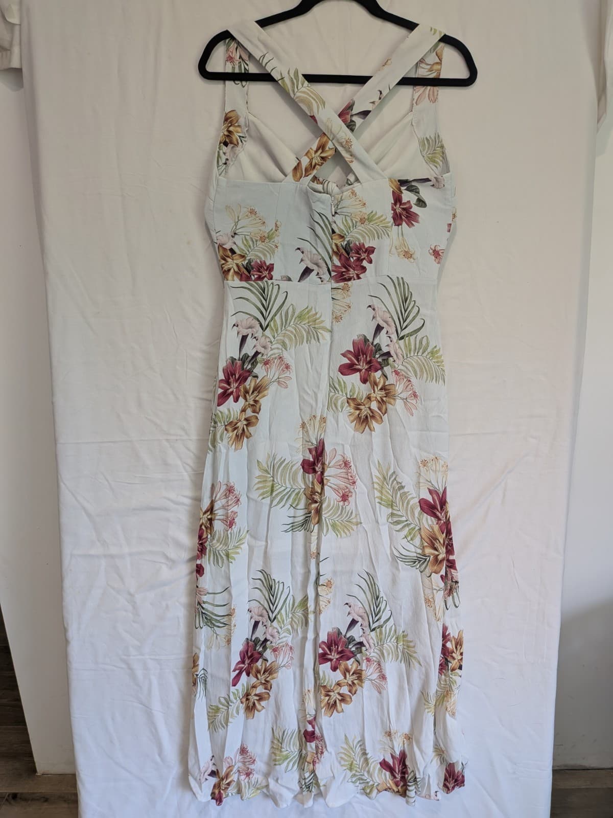 Sheike Dress Floral Tie Front Sleeveless Summer Viscose Rayon Size Aus 10 US 6 — photo 7 of 10