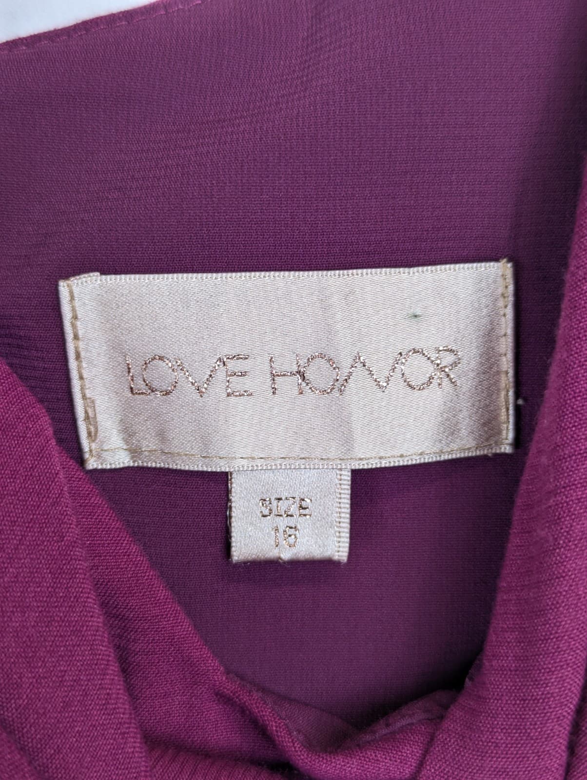 Love Honor Dress Pink Ruffle Cocktail Wedding Formal Plus Size AUS 16 US 12 — photo 11 of 11