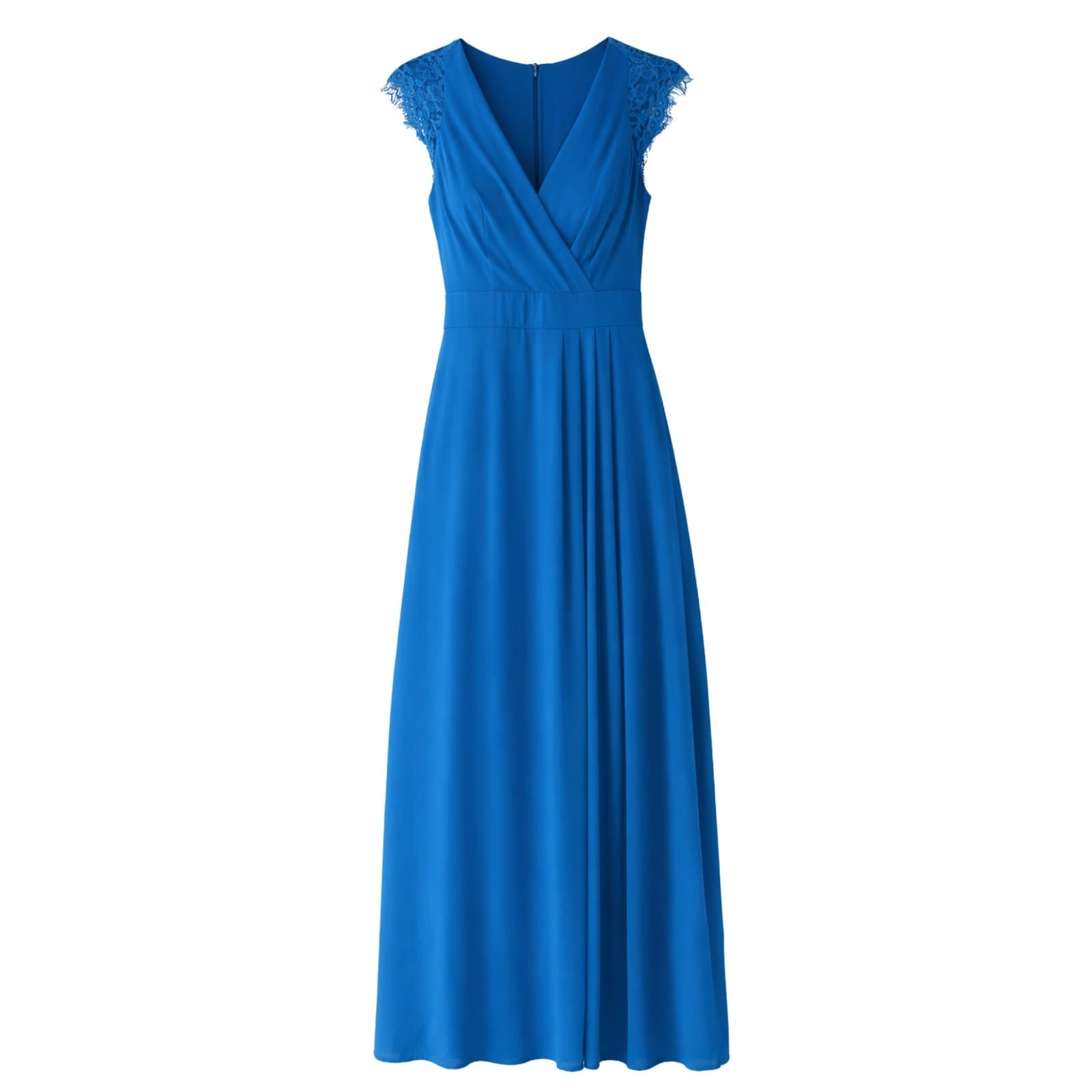 Review Dress Maxi Lace Formal Blue Evening Wedding Floppy Size 8 AUS 4 US — photo 1 of 13