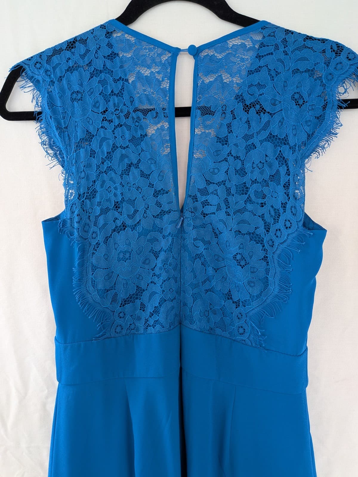 Review Dress Maxi Lace Formal Blue Evening Wedding Floppy Size 8 AUS 4 US — photo 12 of 13
