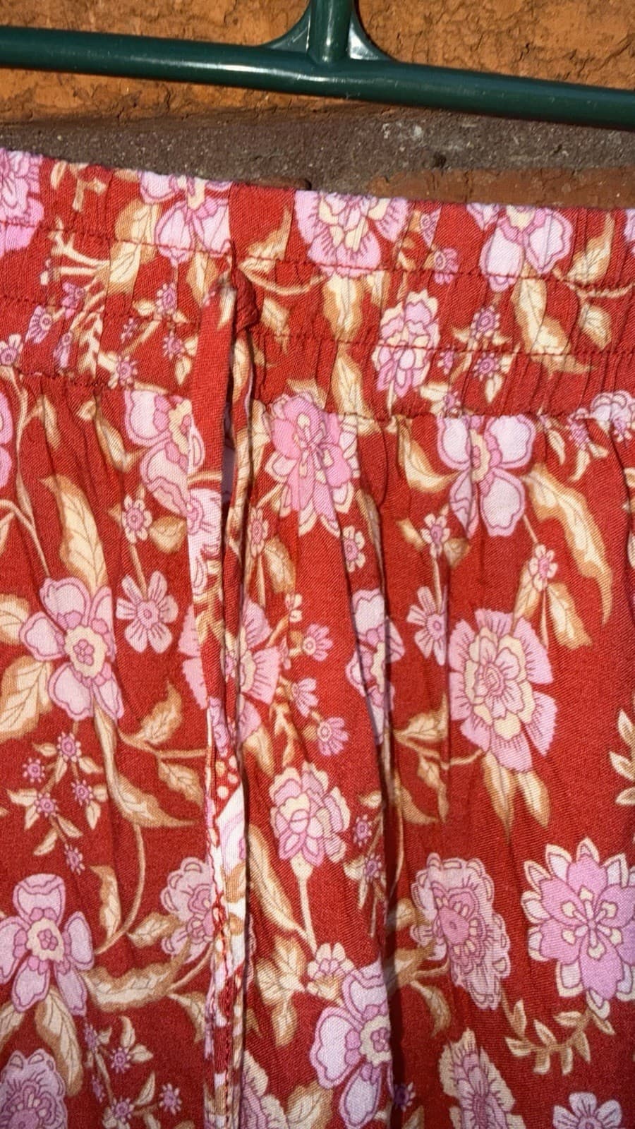Ally Fashion Womens Floral Maxi Skirt Size 14 Pink Red White — photo 2 of 17