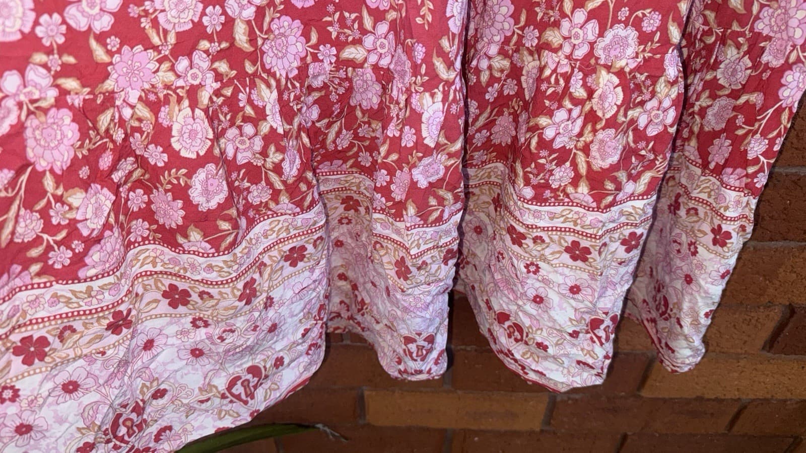 Ally Fashion Womens Floral Maxi Skirt Size 14 Pink Red White — photo 15 of 17