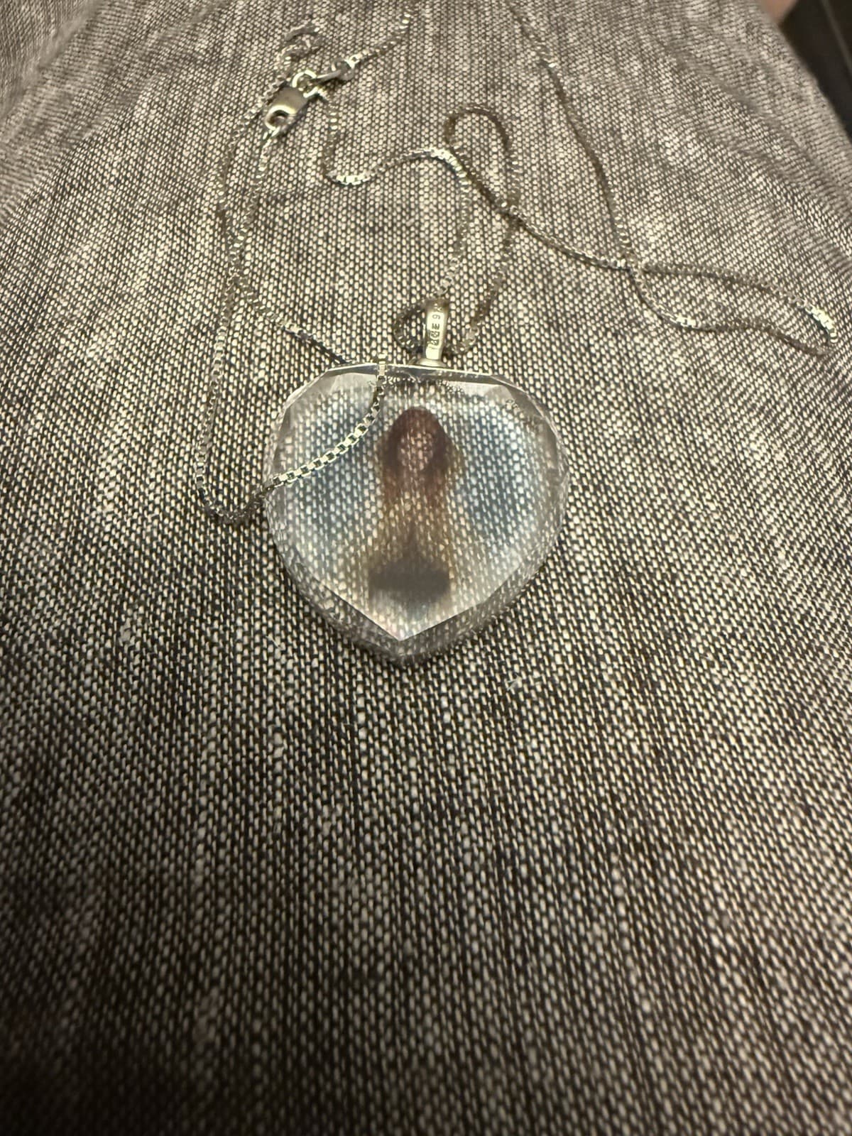 Bradford Exchange 925 Silver Crystal Mary Pendant Necklace — photo 4 of 7