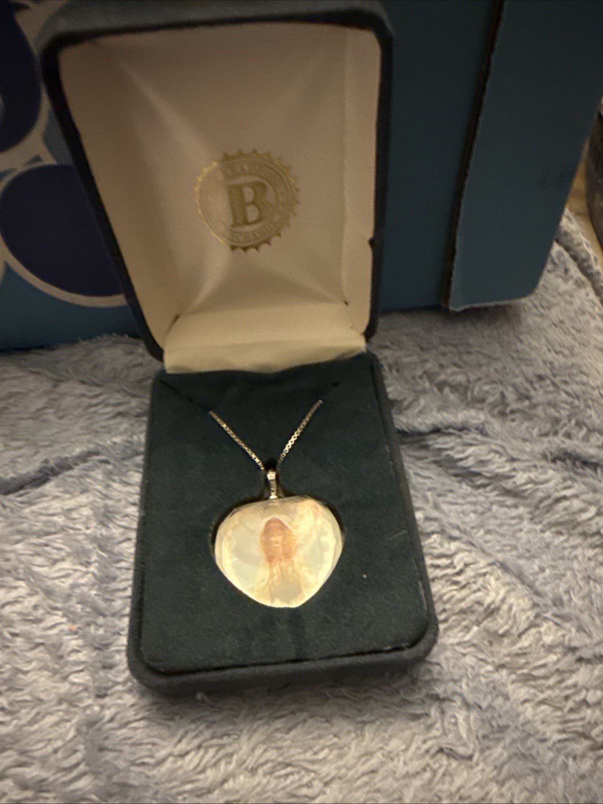 Bradford Exchange 925 Silver Crystal Mary Pendant Necklace — photo 7 of 7