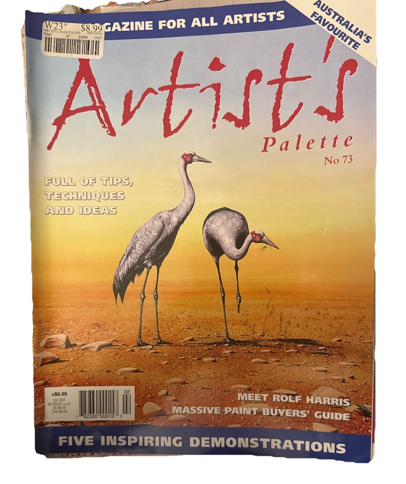 Artists Palette Magazine No 73 Oils Pastels Ink Full of Tips and Technique — photo 1 of 8