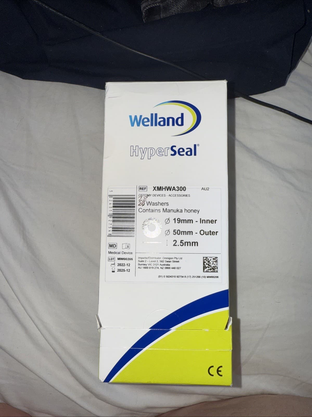 Welland HyperSeal 30 Washers Seals With Manuka Honey 19-50mm Ostomy Seals — photo 5 of 6