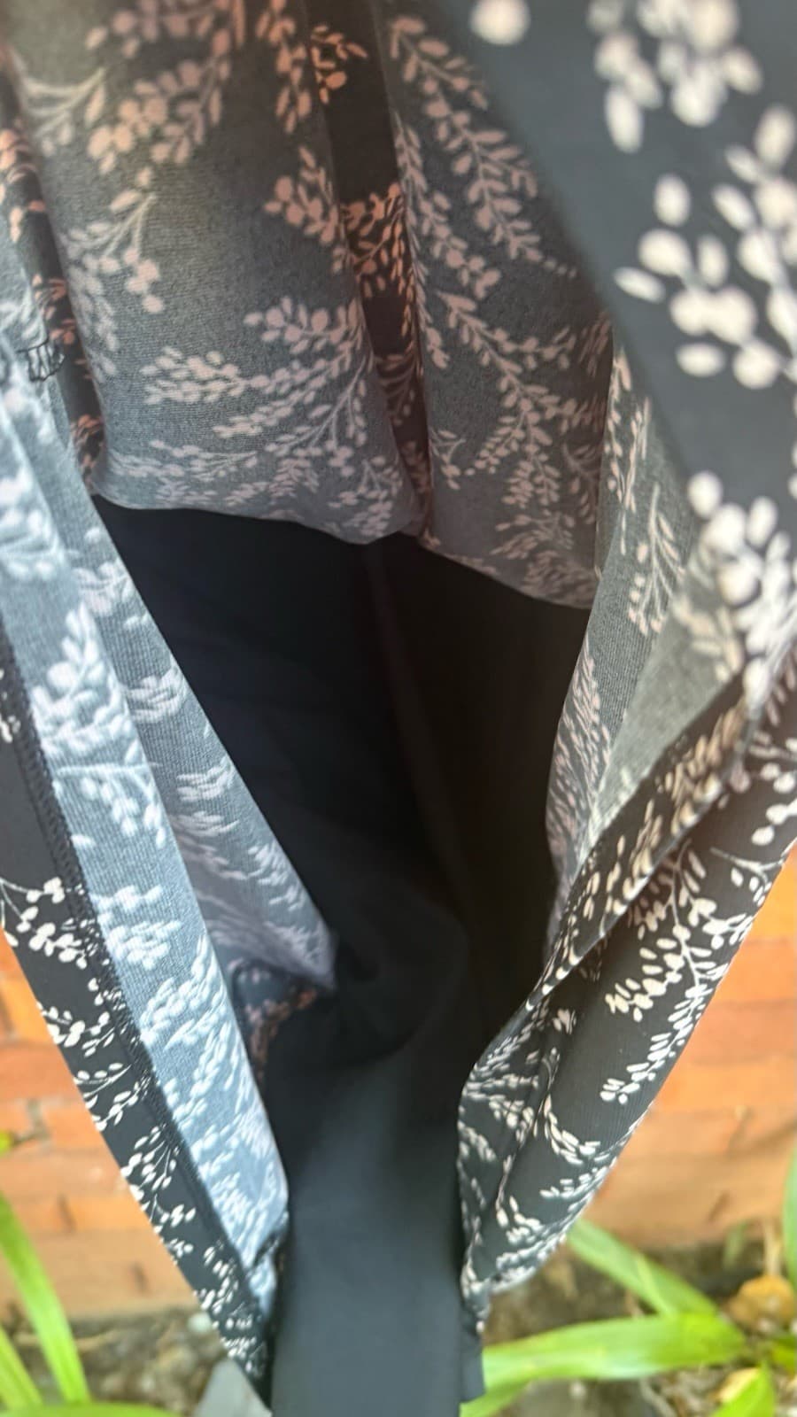 Diana Ferrari Dress Womens Size 16 Black Cream Stretch — photo 8 of 14