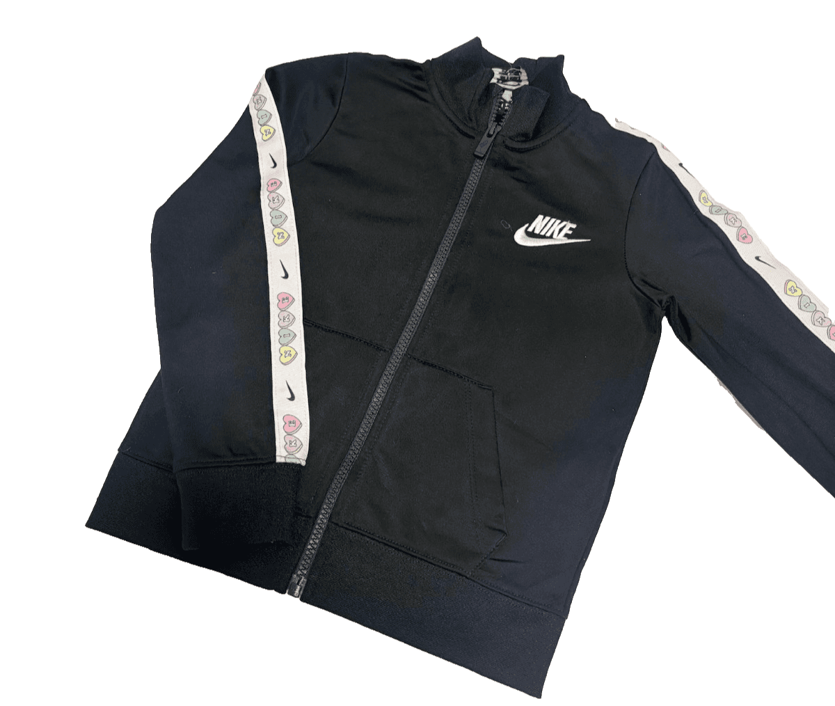 Girls Nike zip Jacket with sleeve detail- size 5-6y — photo 1 of 5