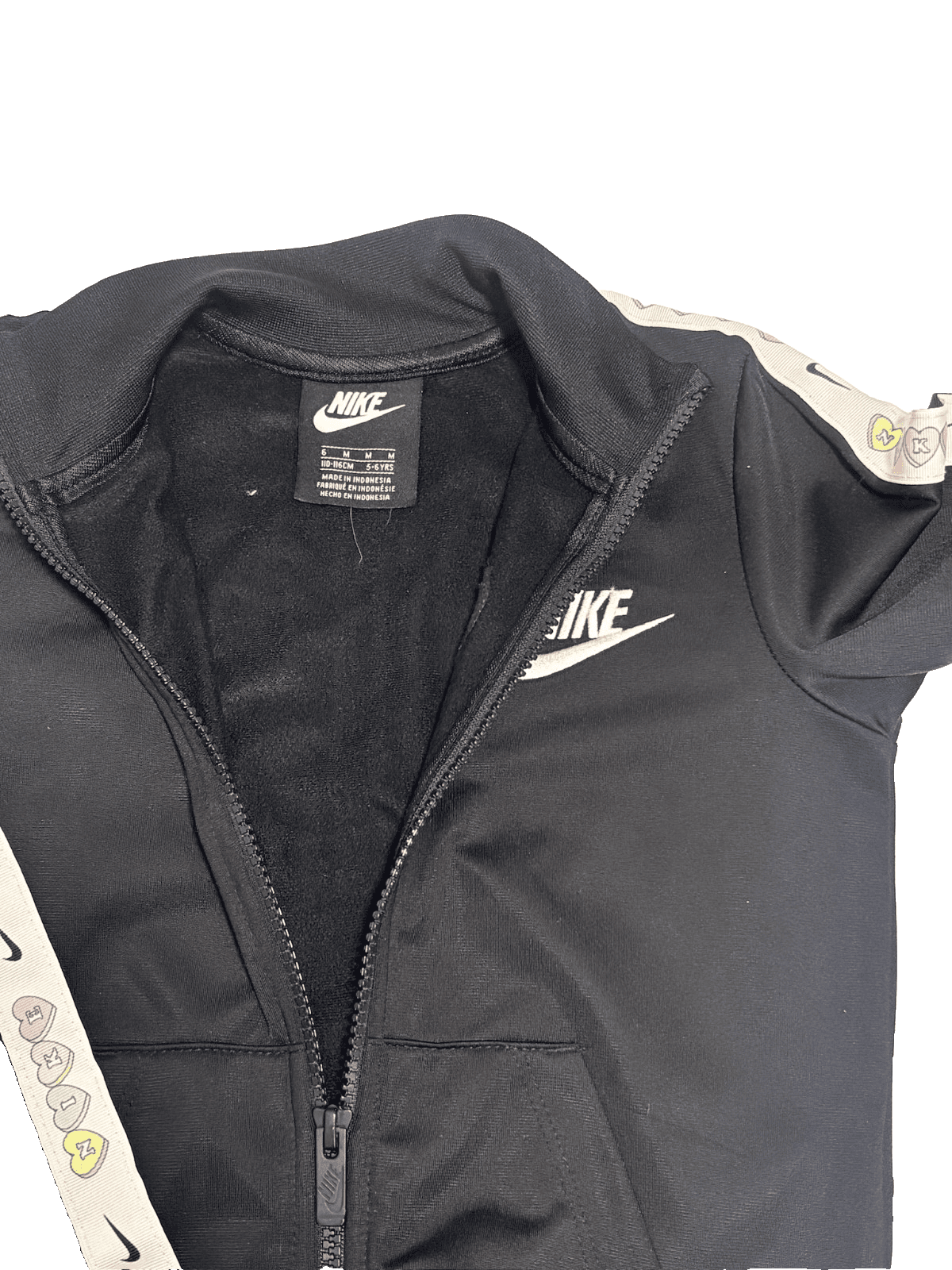 Girls Nike zip Jacket with sleeve detail- size 5-6y — photo 4 of 5