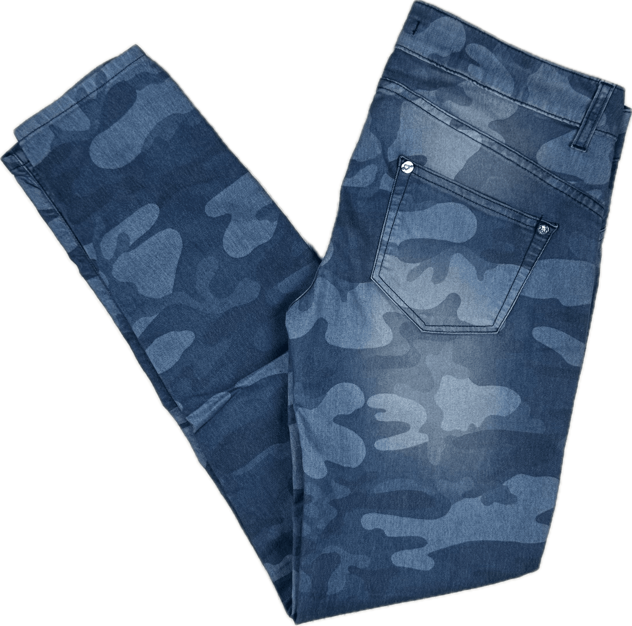 Blugirl Folies Blue Camouflage Print Skinny Jeans -Size 29 — photo 1 of 7