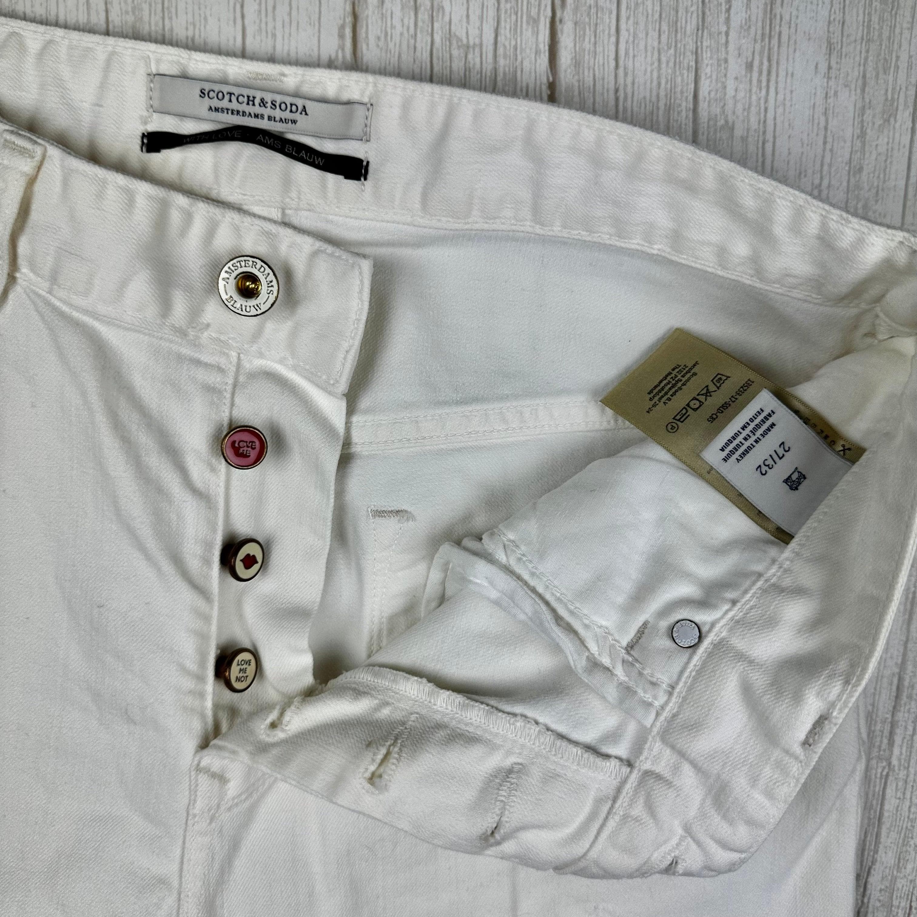 Scotch & Soda White "L'Adorable Boyfriend" Jeans -Size 27 — photo 3 of 9