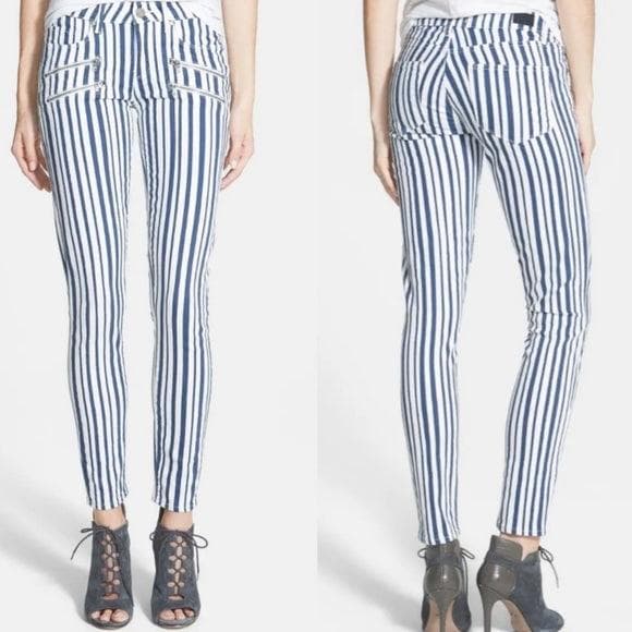 NWT - Paige 'Edgemont' Cyprus Stripe Slim Fit Jeans - Size 26" — photo 3 of 7