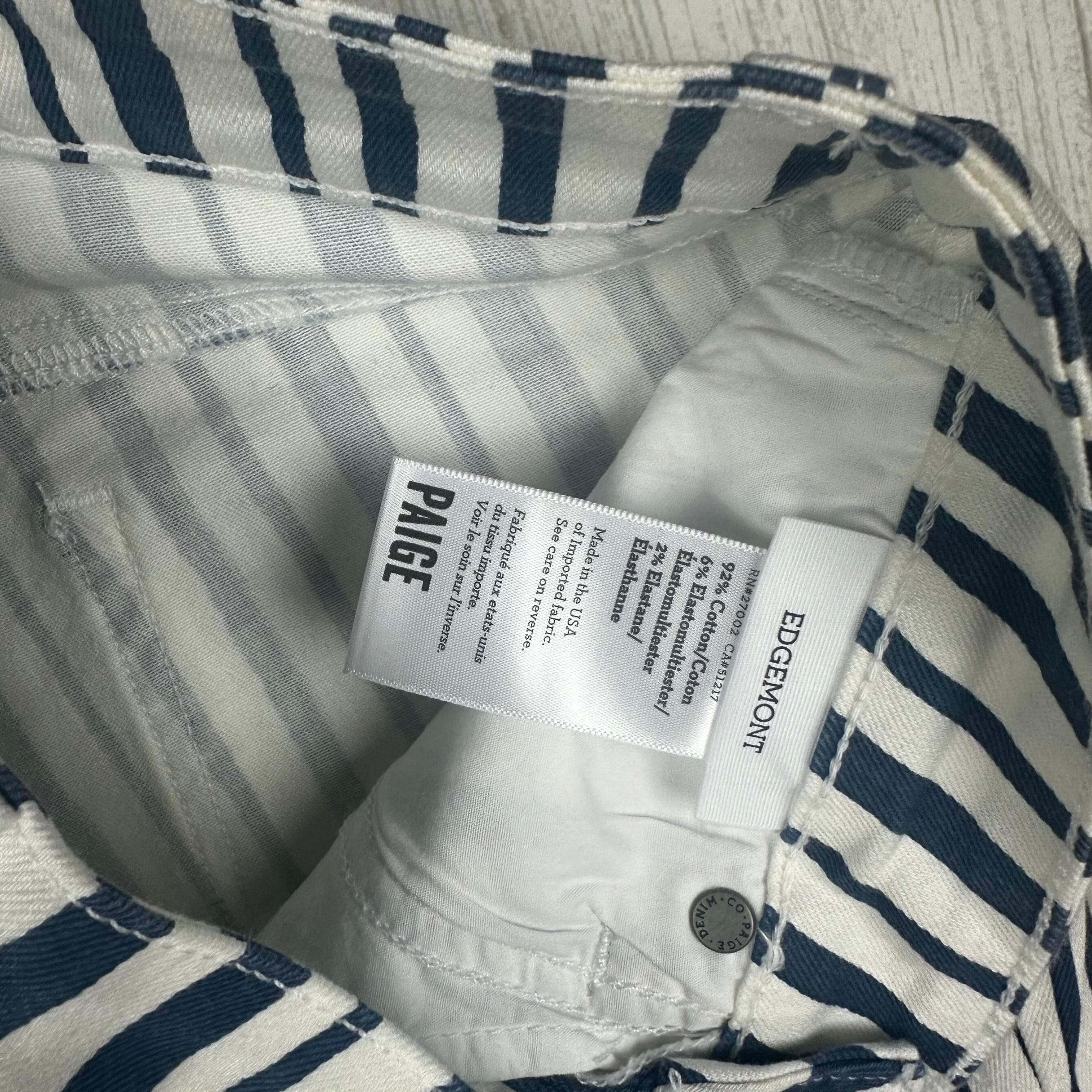NWT - Paige 'Edgemont' Cyprus Stripe Slim Fit Jeans - Size 26" — photo 6 of 7