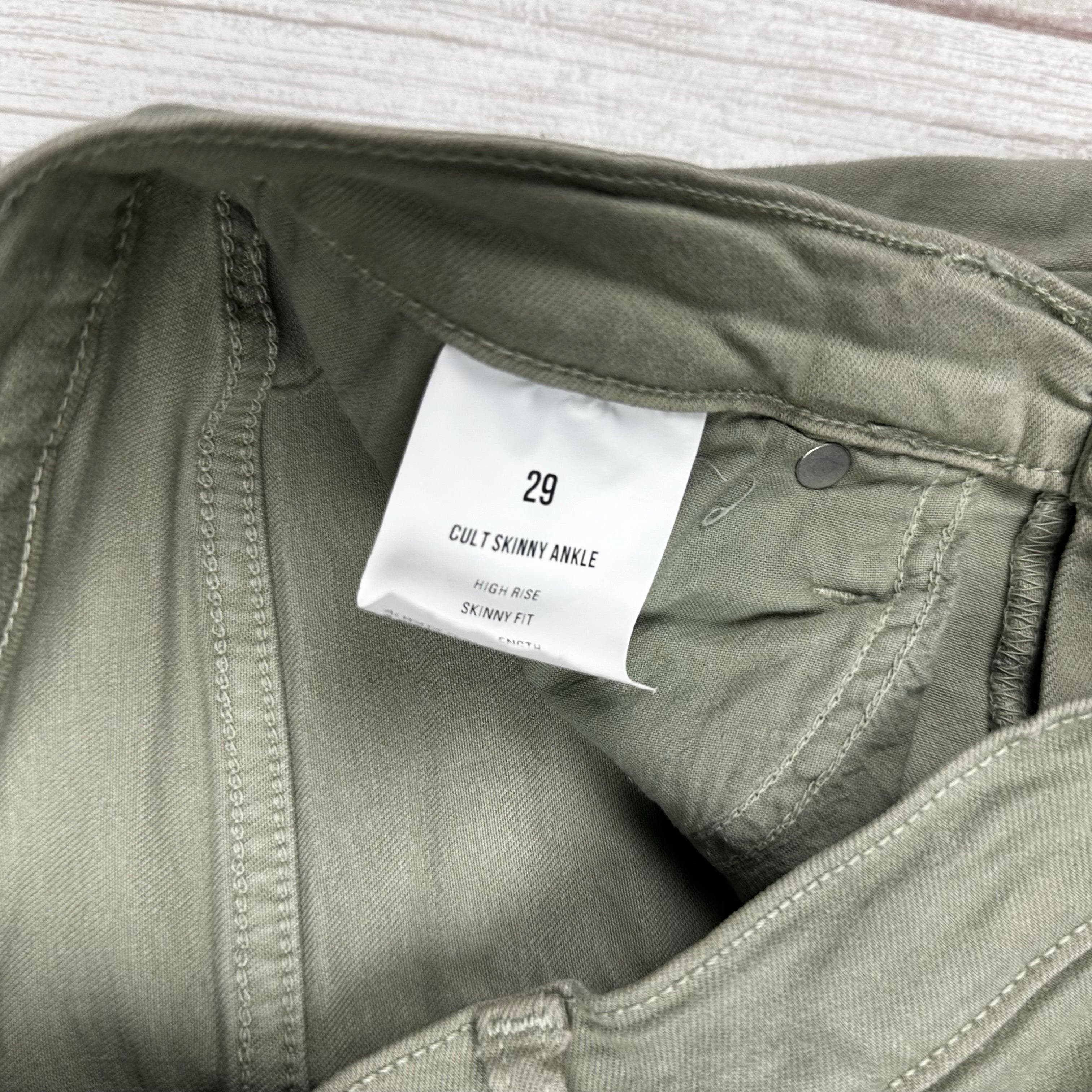 NOBODY Cult Skinny Ankle Light Sage Jeans- Size 29 — photo 6 of 7