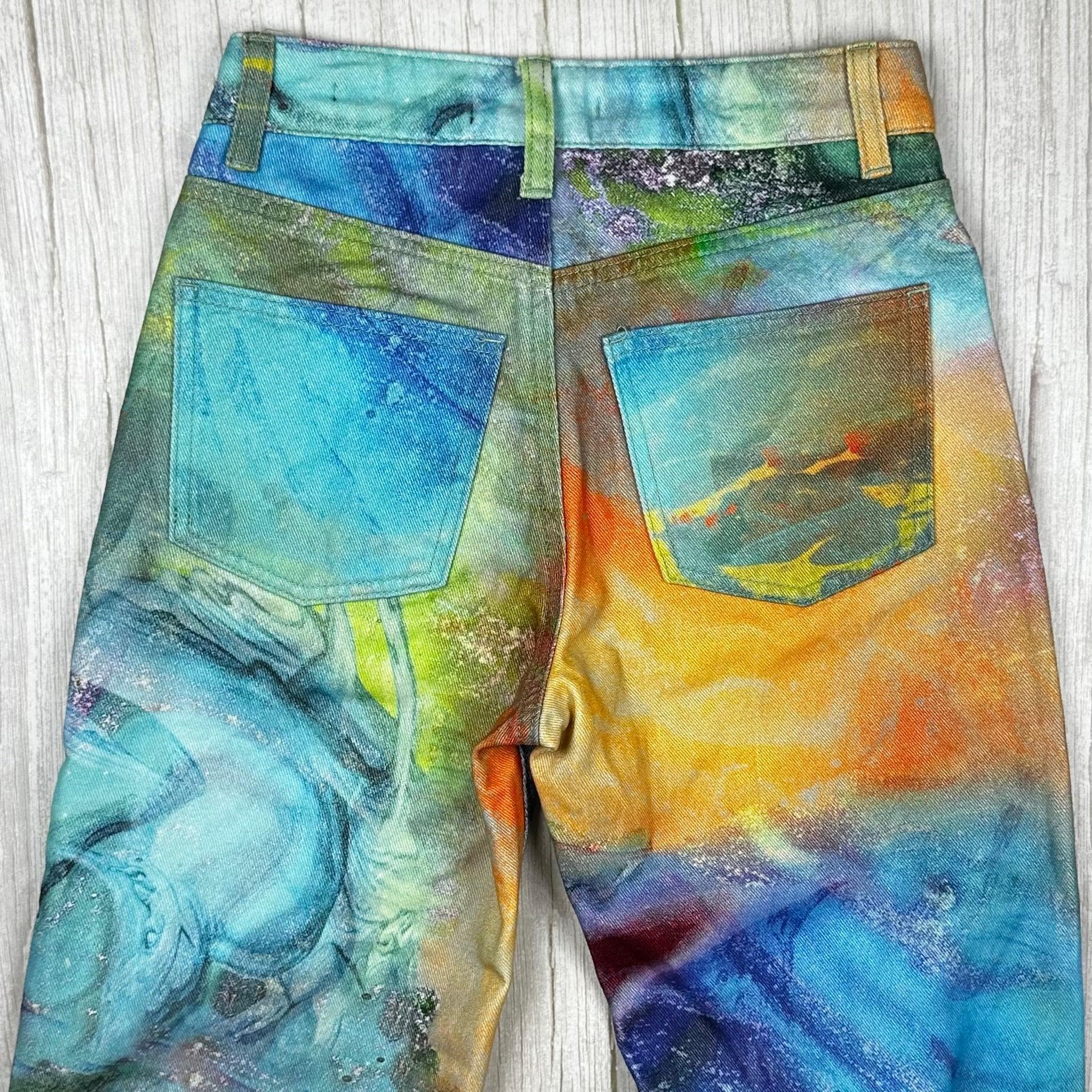 Jaded London Printed Art Slouchy Fit Jeans- Size 24" — photo 4 of 8