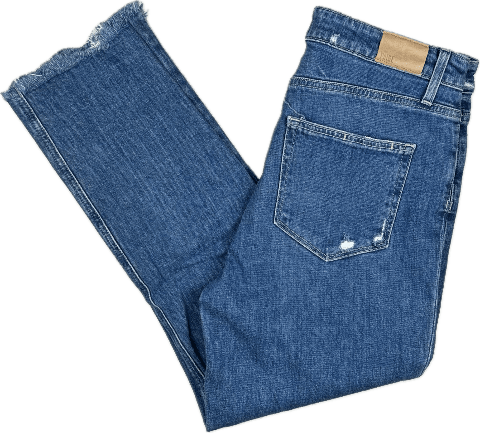 Paige Denim 'Sarah Slim Crop' Radio Star Distressed Jeans- Size 29 — photo 2 of 8