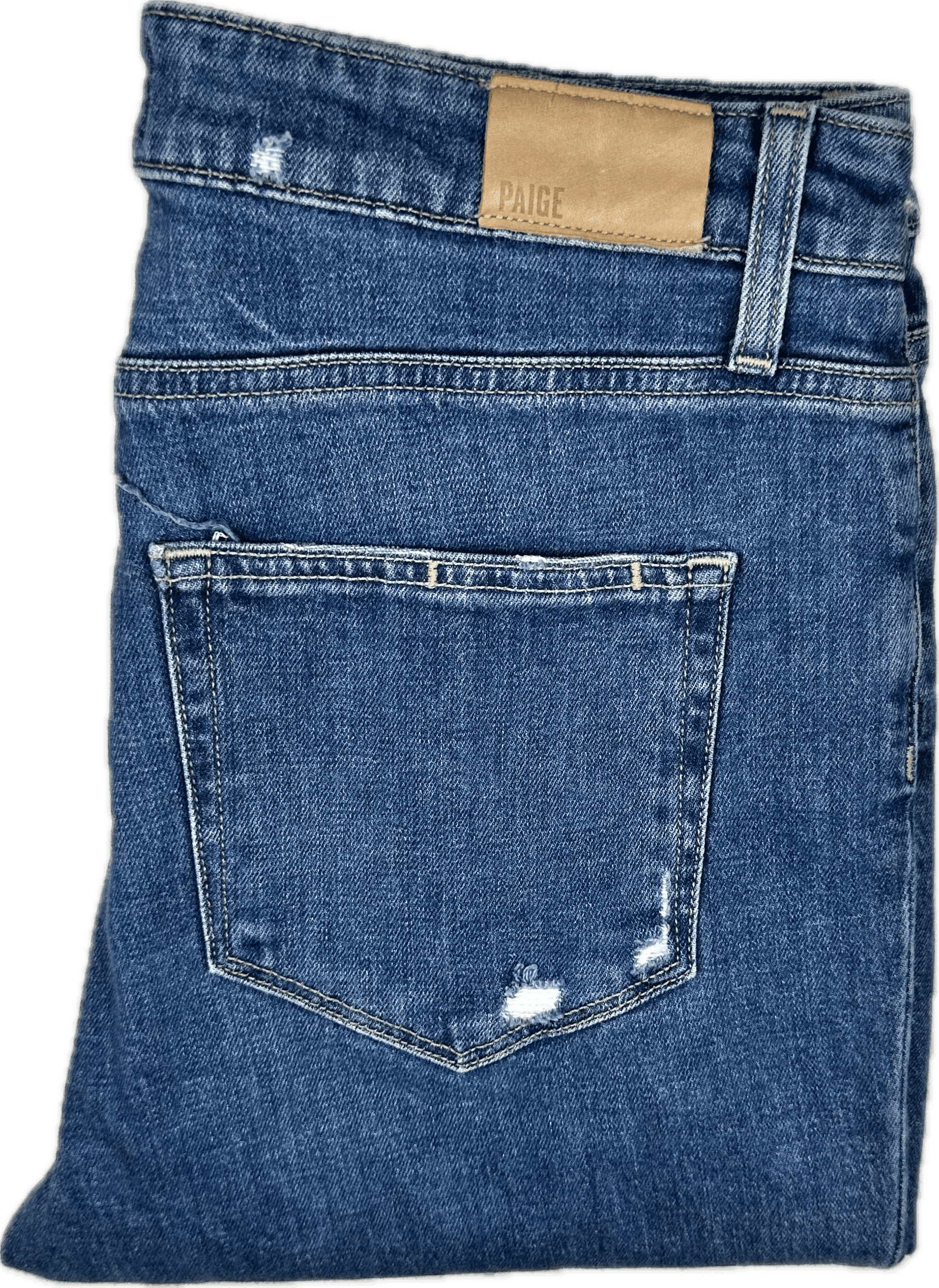 Paige Denim 'Sarah Slim Crop' Radio Star Distressed Jeans- Size 29 — photo 3 of 8