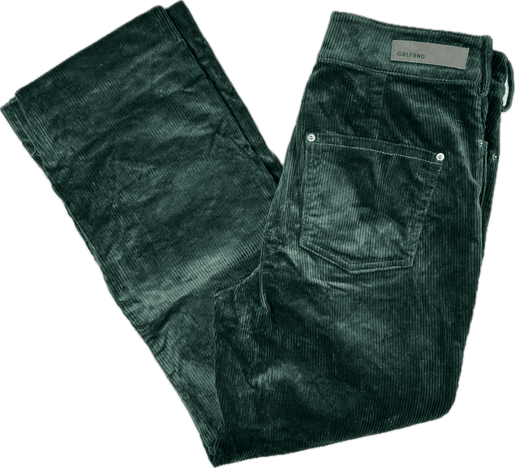 NEW- GRLFRND Ladies 'Bobby' Cord Crop Jeans -Size S — photo 2 of 9