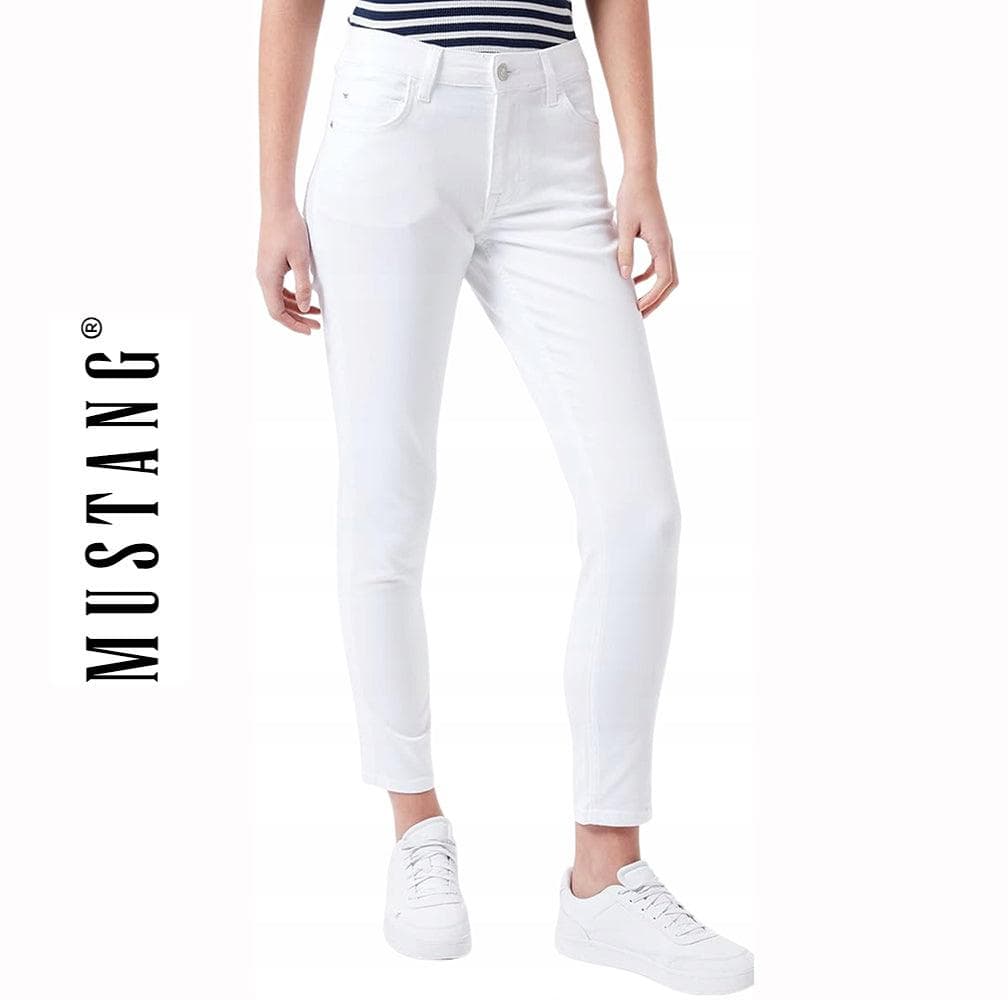 NWT- Mustang 'Rebecca' Slim White Jeans- Size 30/30 — photo 1 of 8