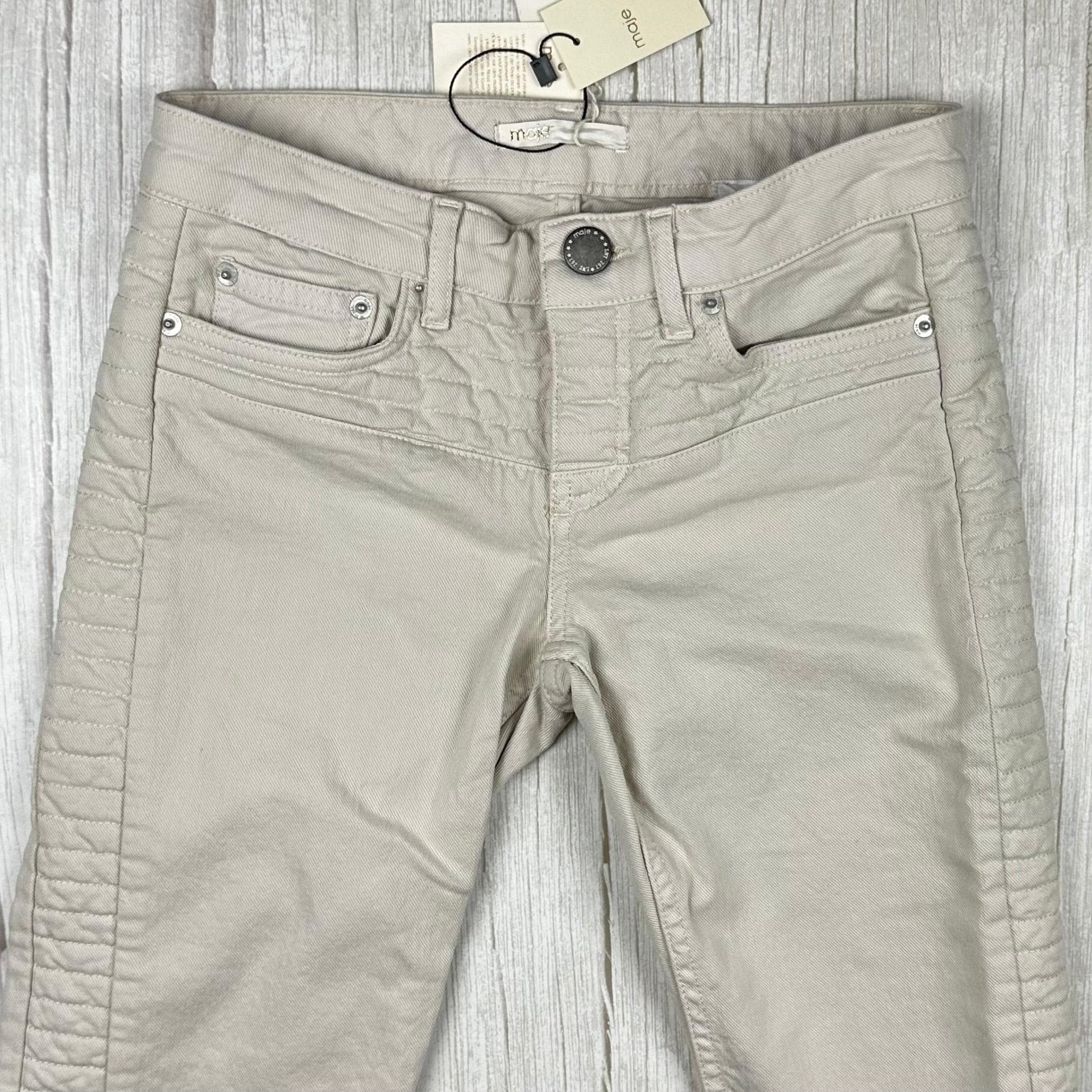 NWT - Maje 'E15 Posh' Beige Skinny Jeans- Size Euro 34 — photo 7 of 12